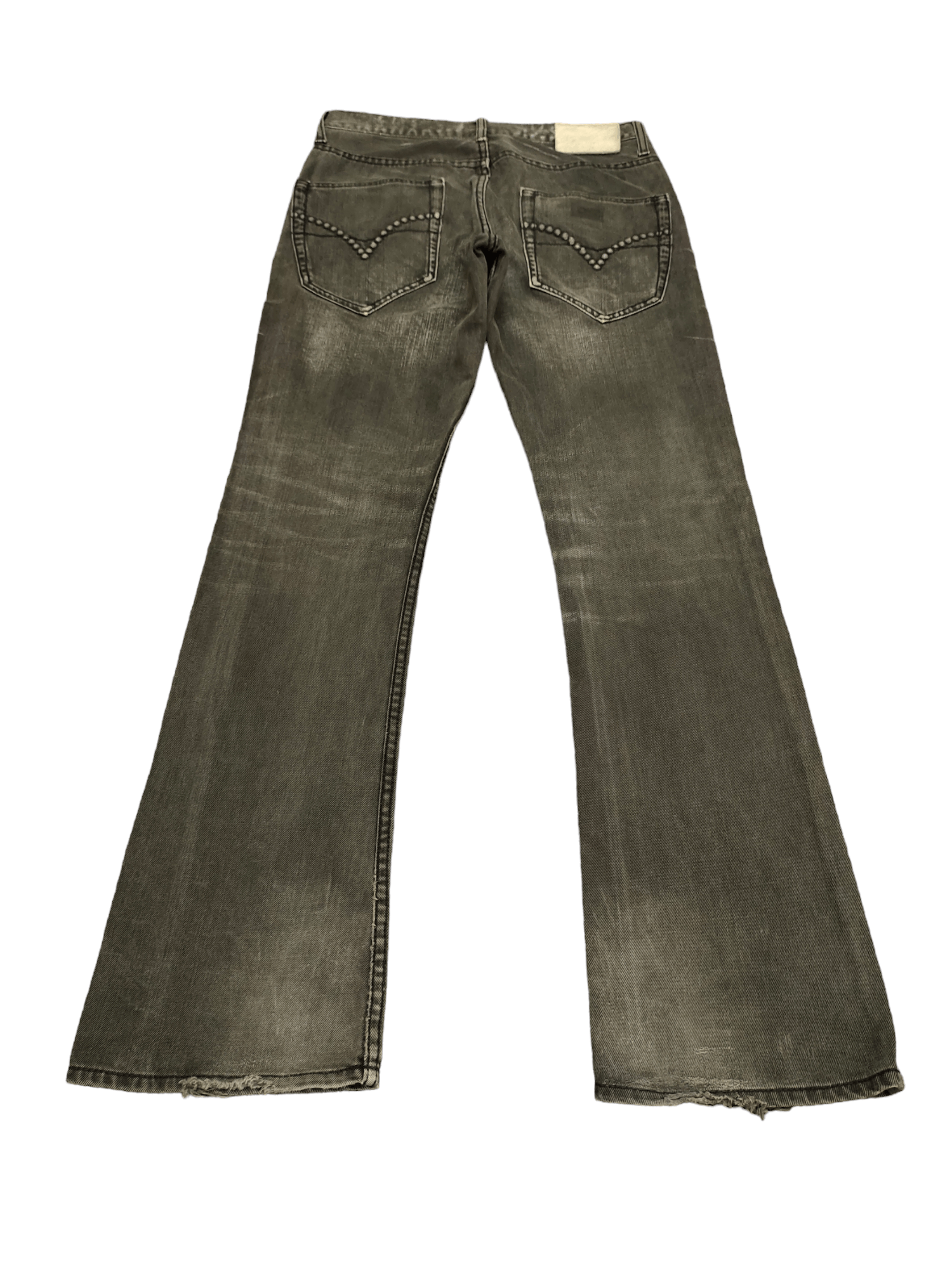 If Six Was Nine Flare Jeans Urban Craft Studded Faded Boot Cut Y2k Goa Size US 31 - 11 Thumbnail