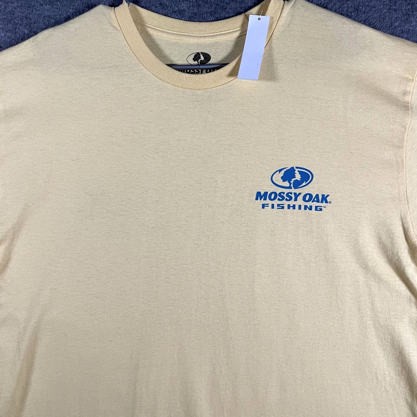 Vintage Mossy Oak Shirt Mens L Yellow Fishing Logo Graphic Short Sleeve Tee Size US L / EU 52-54 / 3 - 3 Thumbnail