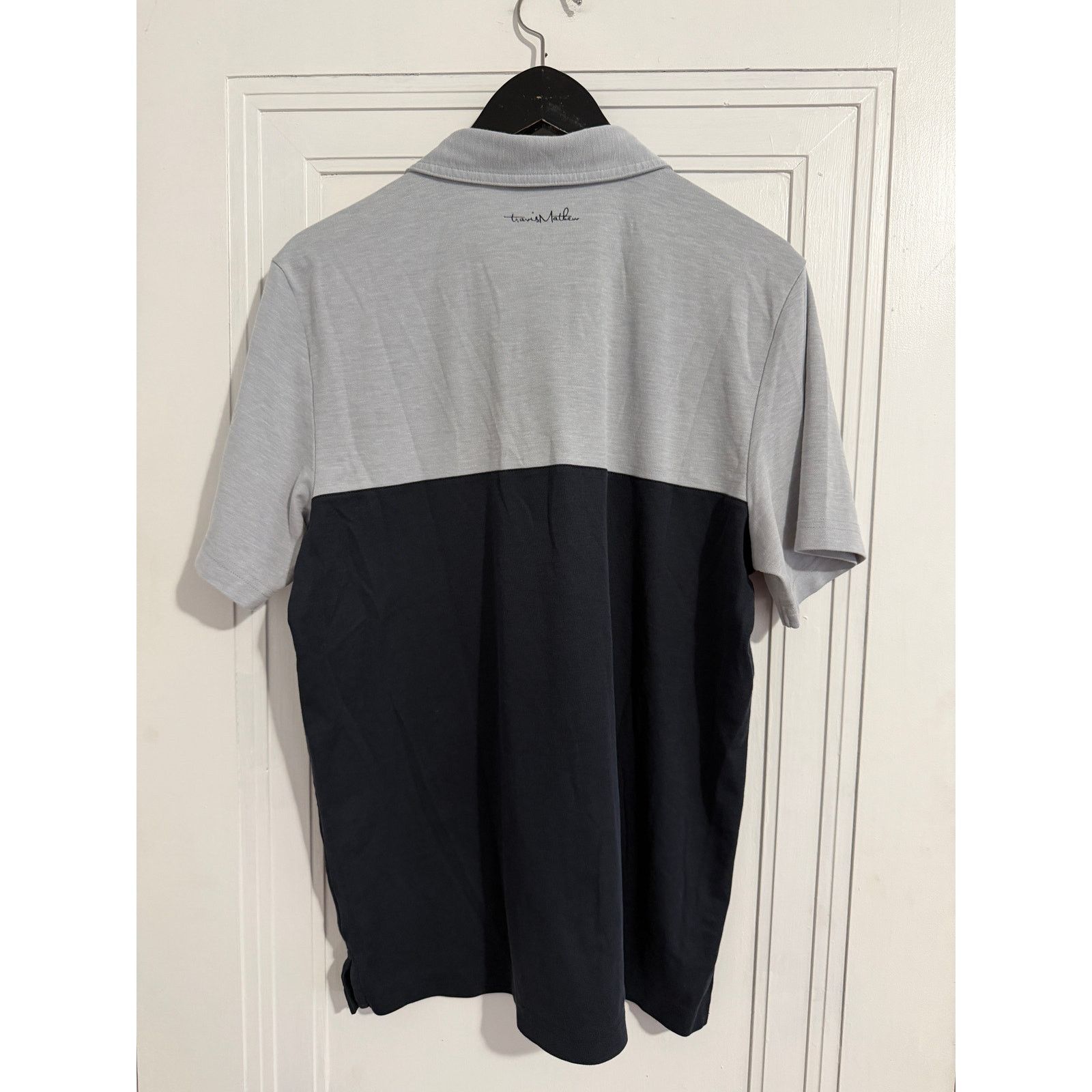 TravisMathew TravisMathew Gray and Blue Golf Polo Men's Size Large Size US L / EU 52-54 / 3 - 4 Thumbnail