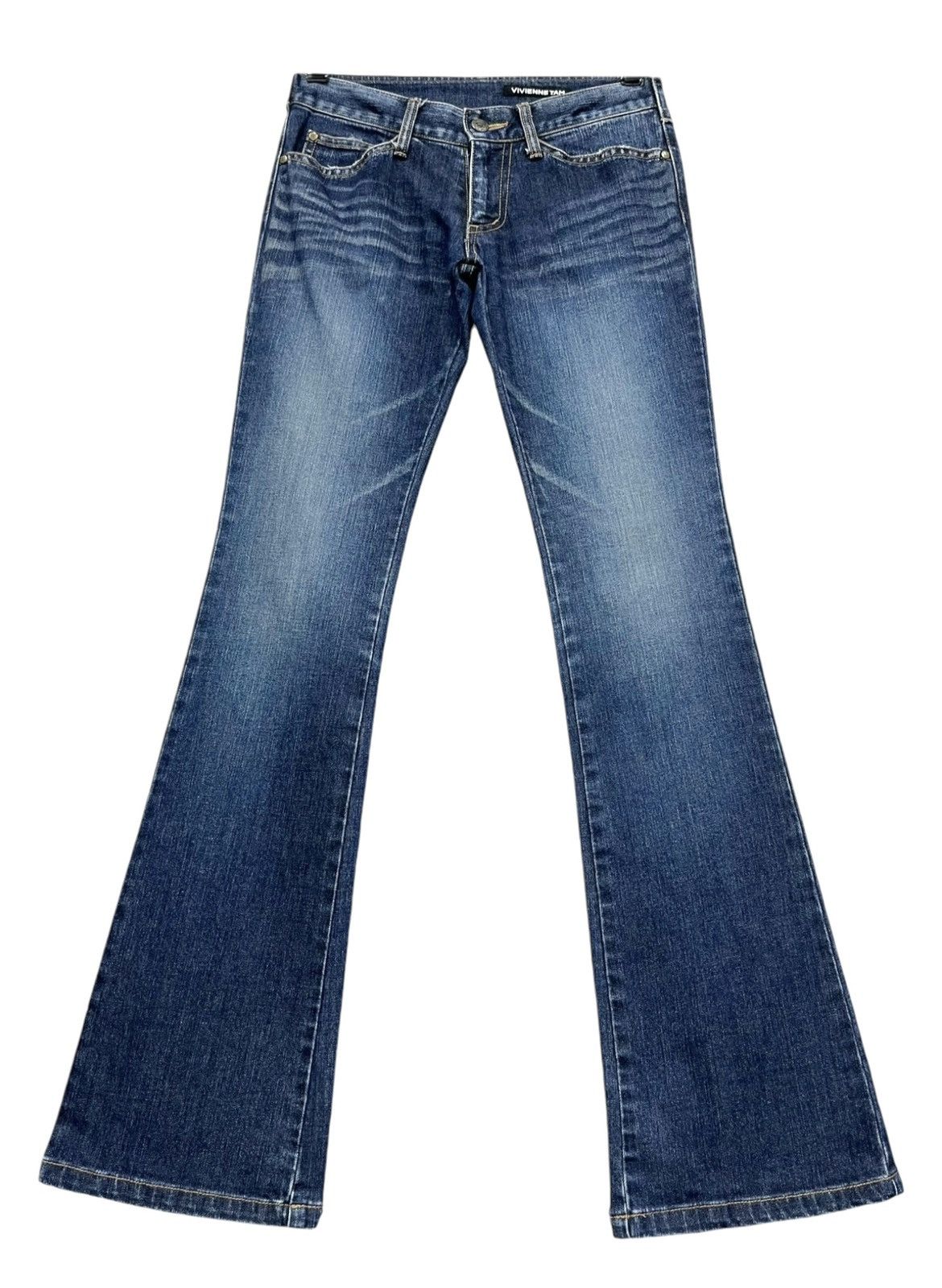 Vivienne Tam Vintage VIVIENNE TAM Iconic Embroidery Dragon Lowrise FLARE Size 26" / US 2 / IT 38 - 3 Thumbnail