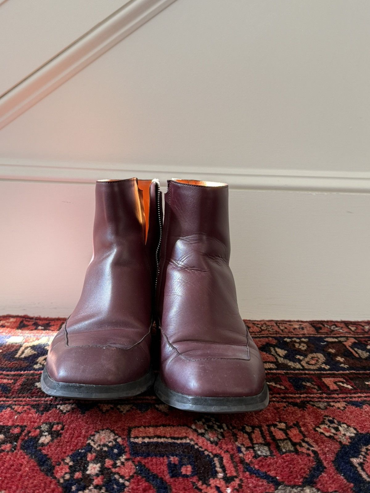 The Row The Row Burgundy Garden Ankle Boots size 40 Size US 7 / EU 40 - 2 Thumbnail
