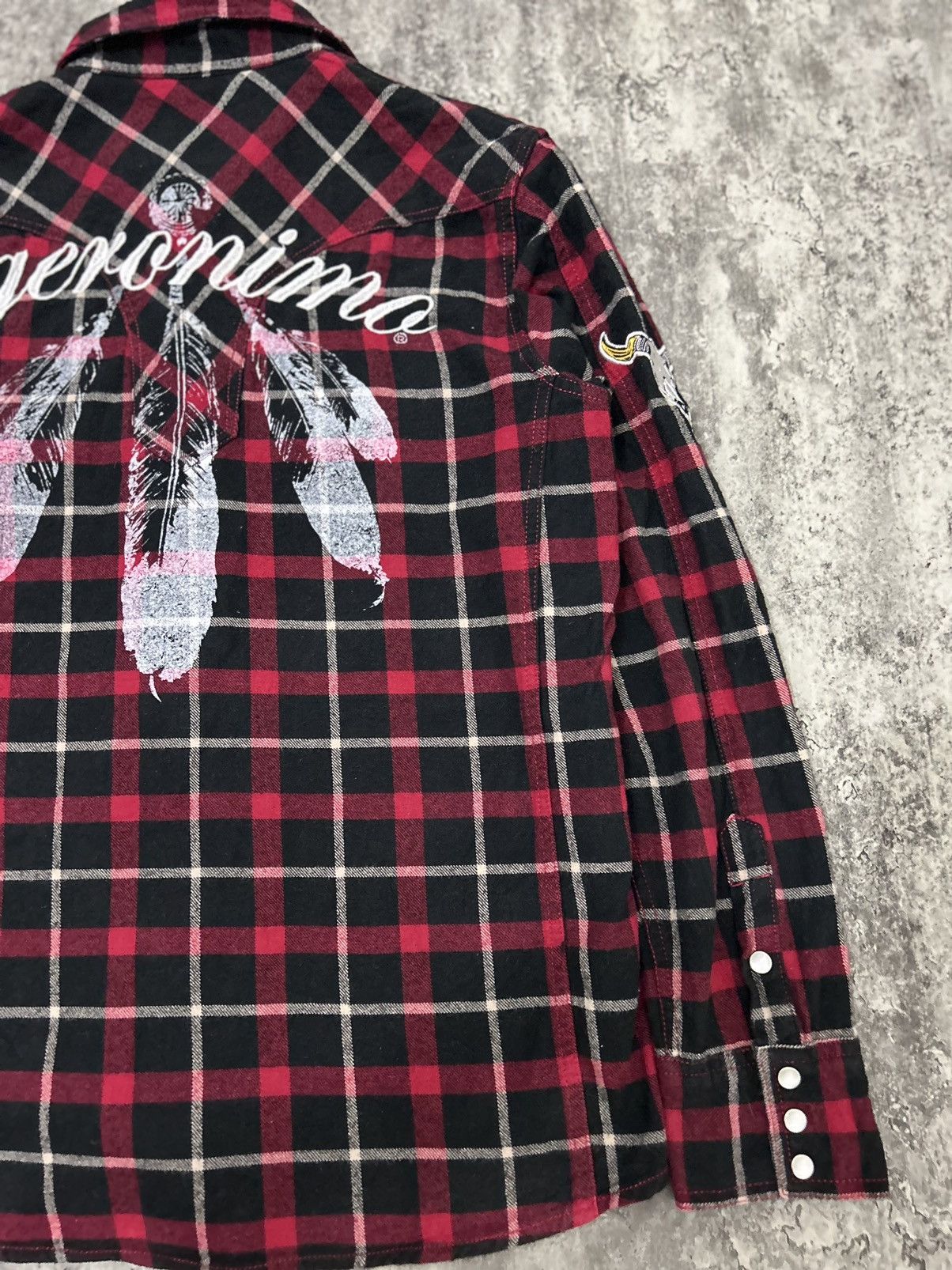 Hysteric Glamour Geronimo Pendant Goro’s Flannel Button Shirt Size US L / EU 52-54 / 3 - 8 Thumbnail