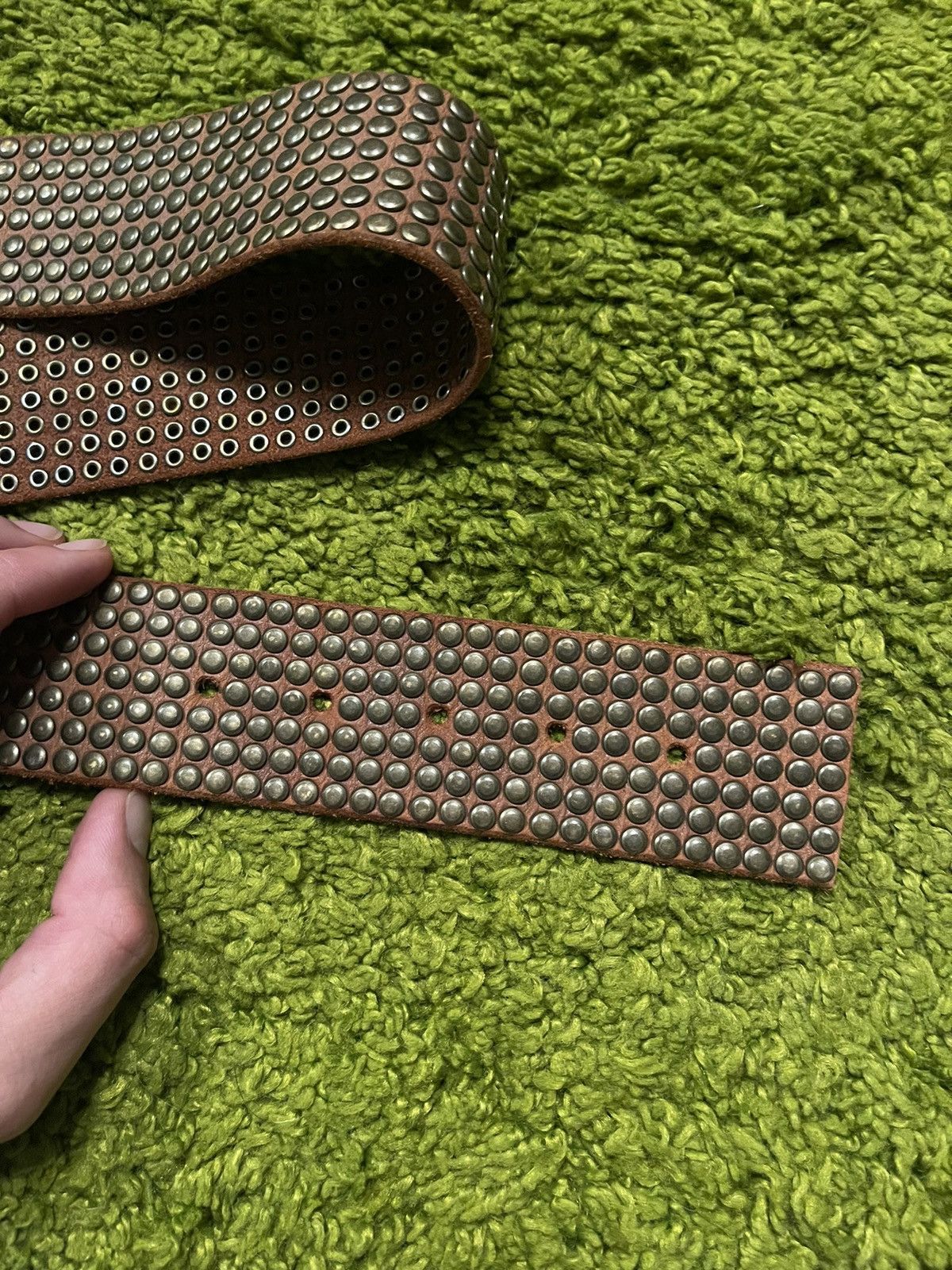 Cowboy Equipment × Genuine Leather × Hollywood Trading Company HTC Hollywood Trading Company real leather belt Size 30 - 2 Thumbnail