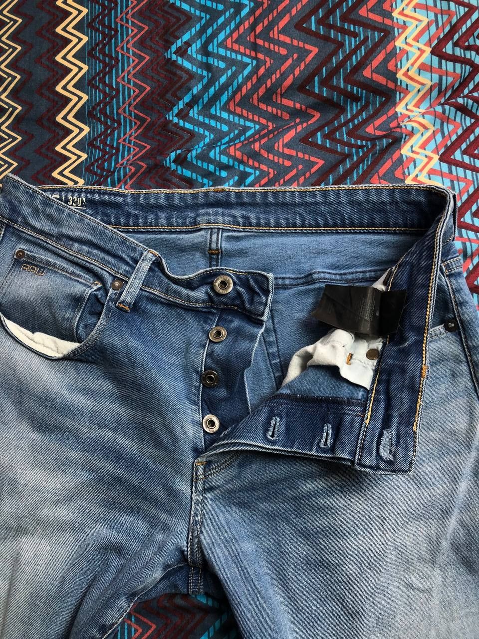 G-Star G-Star Raw logo jeans pants 3301 crazy Y2K vintage Size US 32 / EU 48 - 7 Thumbnail