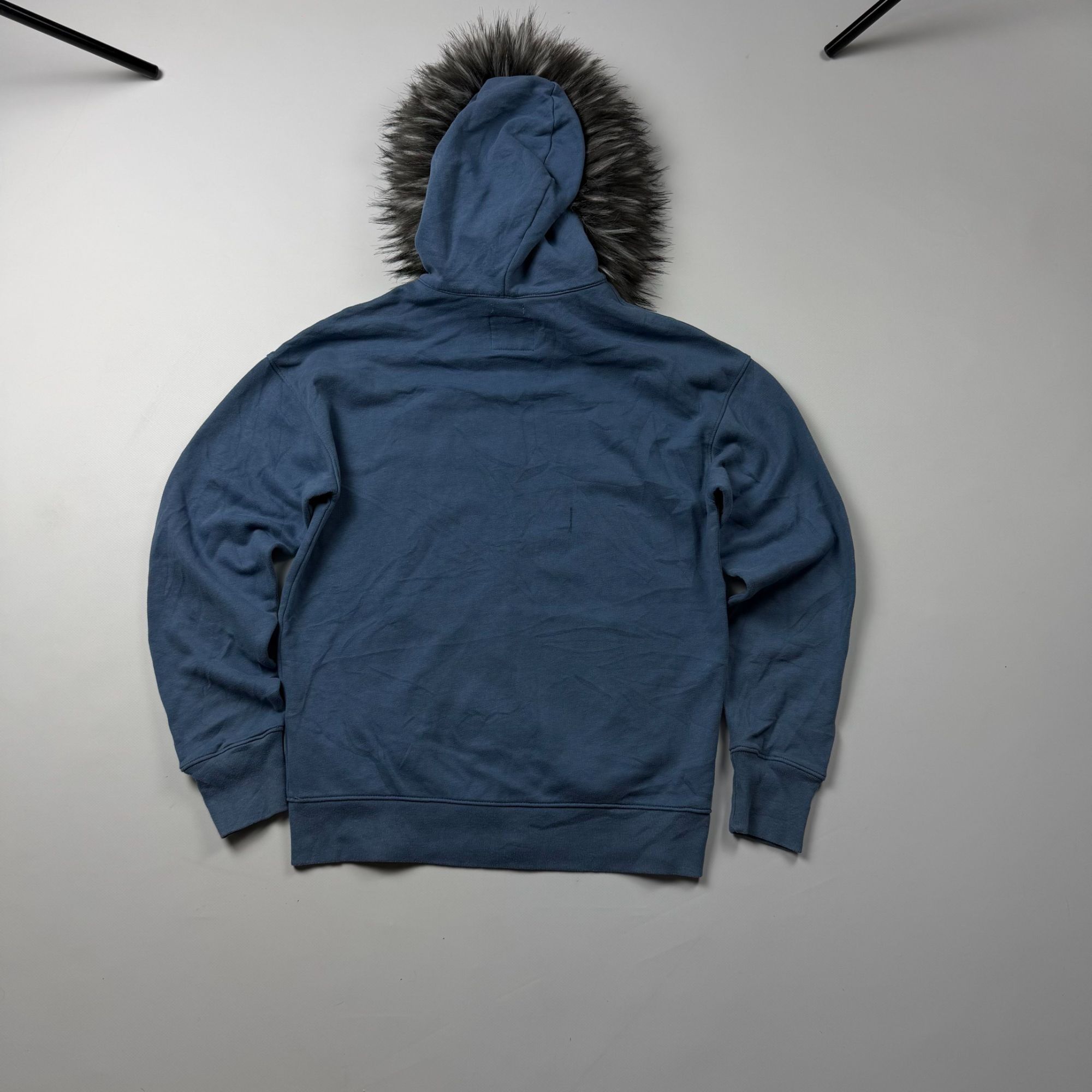 Abercrombie & Fitch Vintage Abercrombie Faux Fur Hoodie S Brown Japan Style Arch Size S / US 4 / IT 40 - 4 Thumbnail