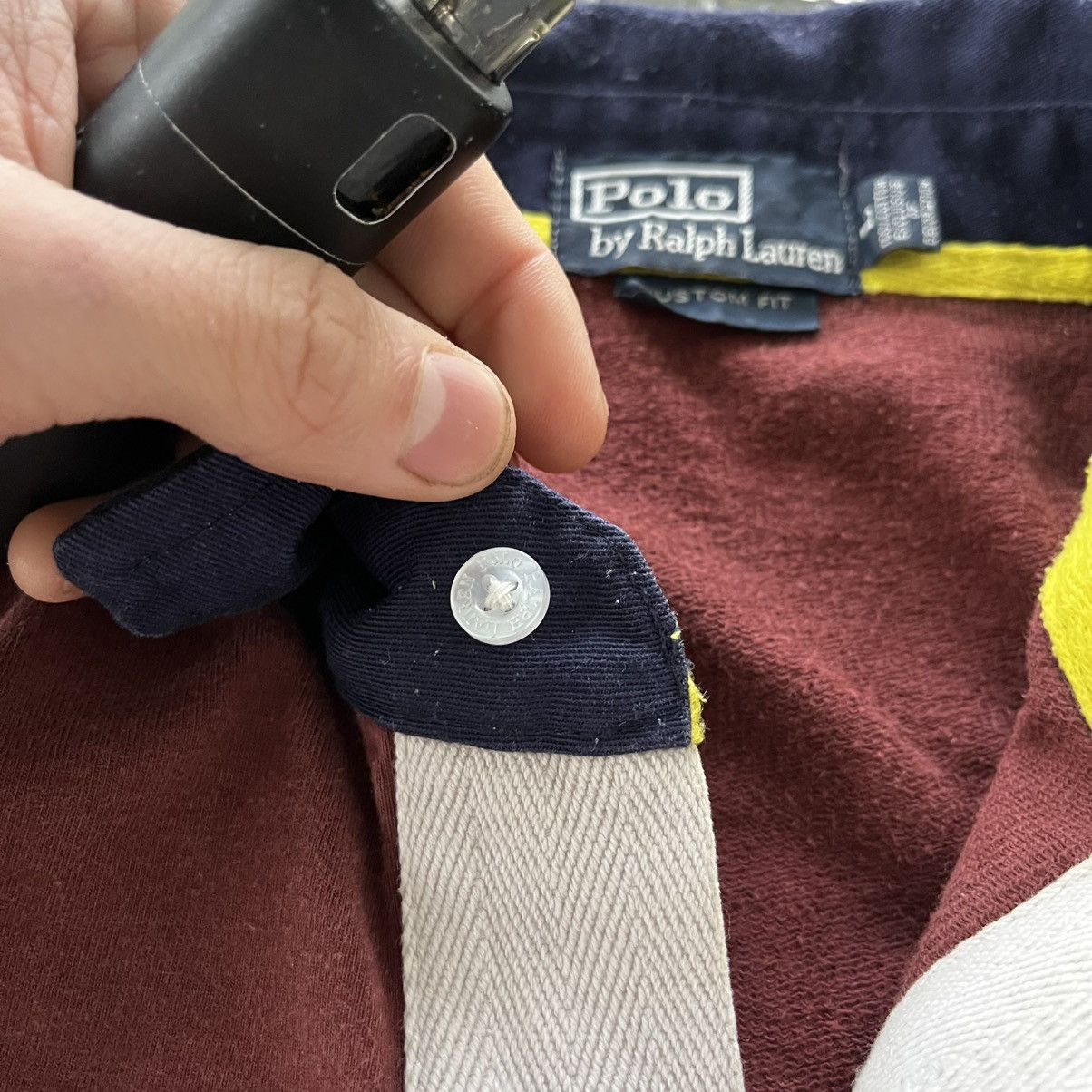 Polo Ralph Lauren Vintage Polo Ralph Lauren Rugby Shirt Big Pony Cheaf Keef Size US S / EU 44-46 / 1 - 7 Thumbnail