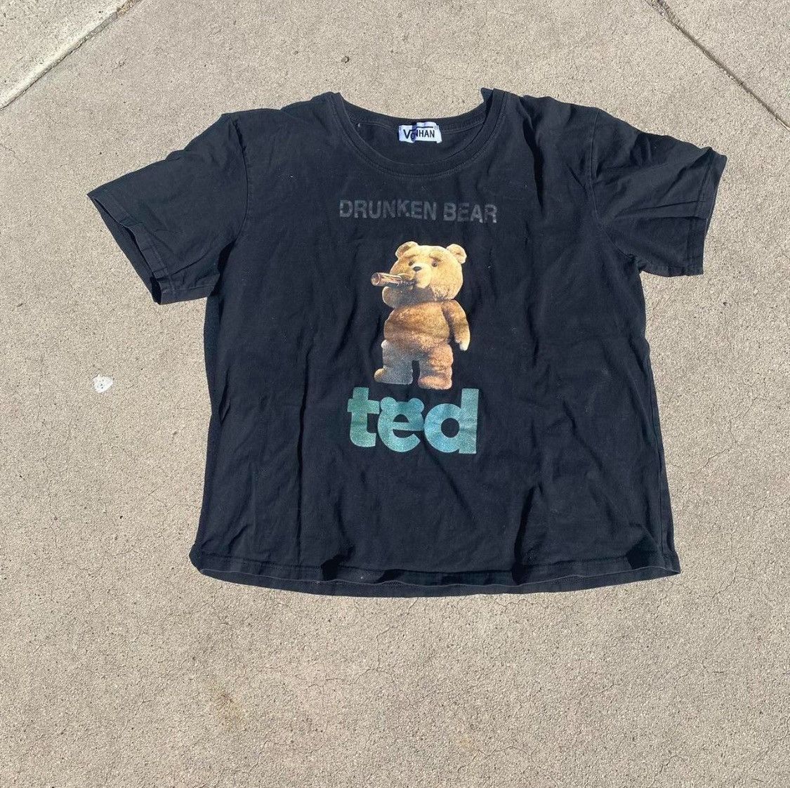 Japanese Brand × Vintage Black Ted smoking blunt shirt Size US M / EU 48-50 / 2 - 1 Thumbnail