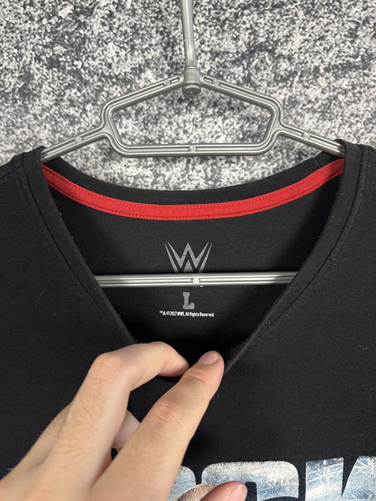 WWE Men’s The Rock Wresting T-Shirt WWE Big Logo Tee Size L Size US L / EU 52-54 / 3 - 6 Thumbnail