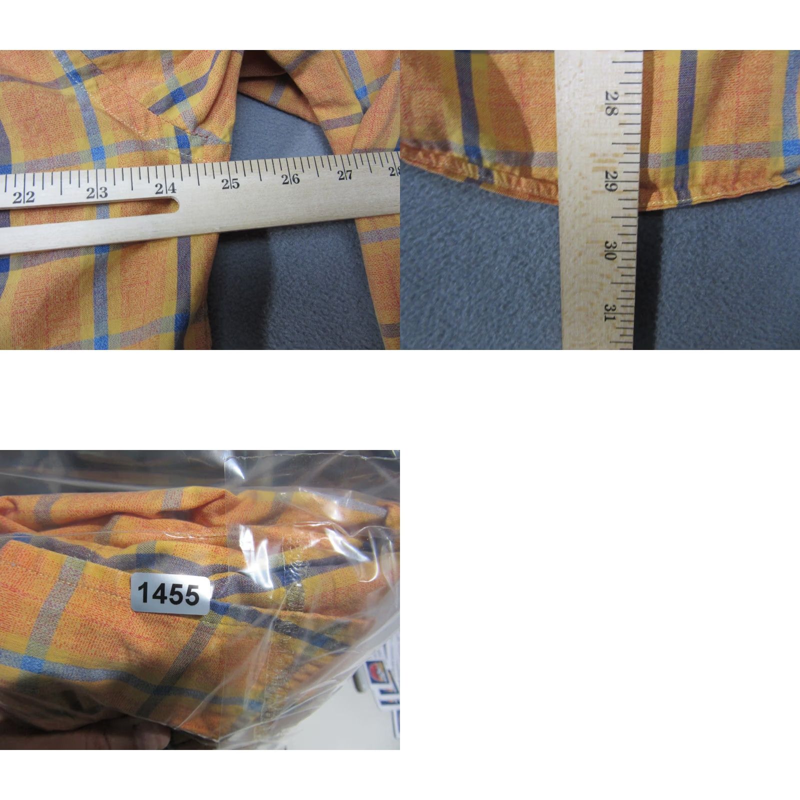 Ermenegildo Zegna Ermenegildo Zegna Shirt Long Sleeve Collared Button-Up Mens Large Orange Plaid Size US L / EU 52-54 / 3 - 9 Thumbnail