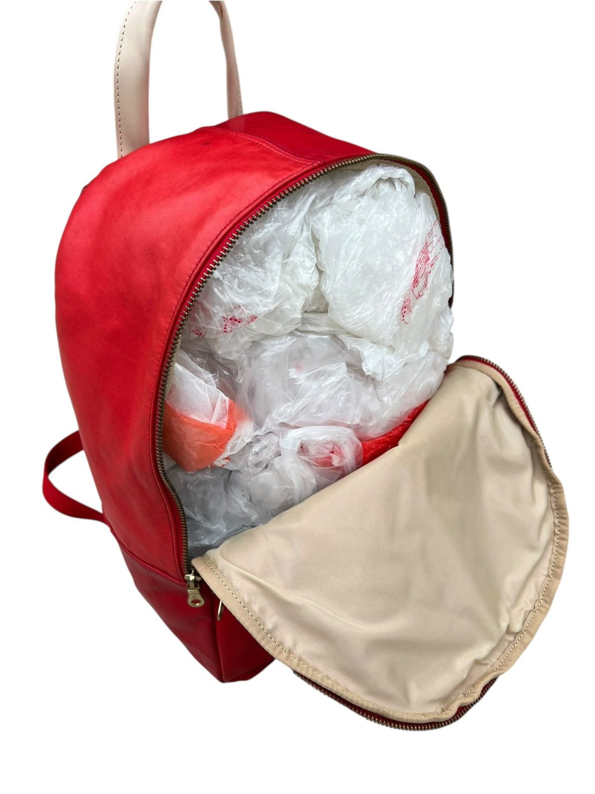 Shellac Agility Japan Patina Red Leather Backpack Bag Size ONE SIZE - 13 Thumbnail