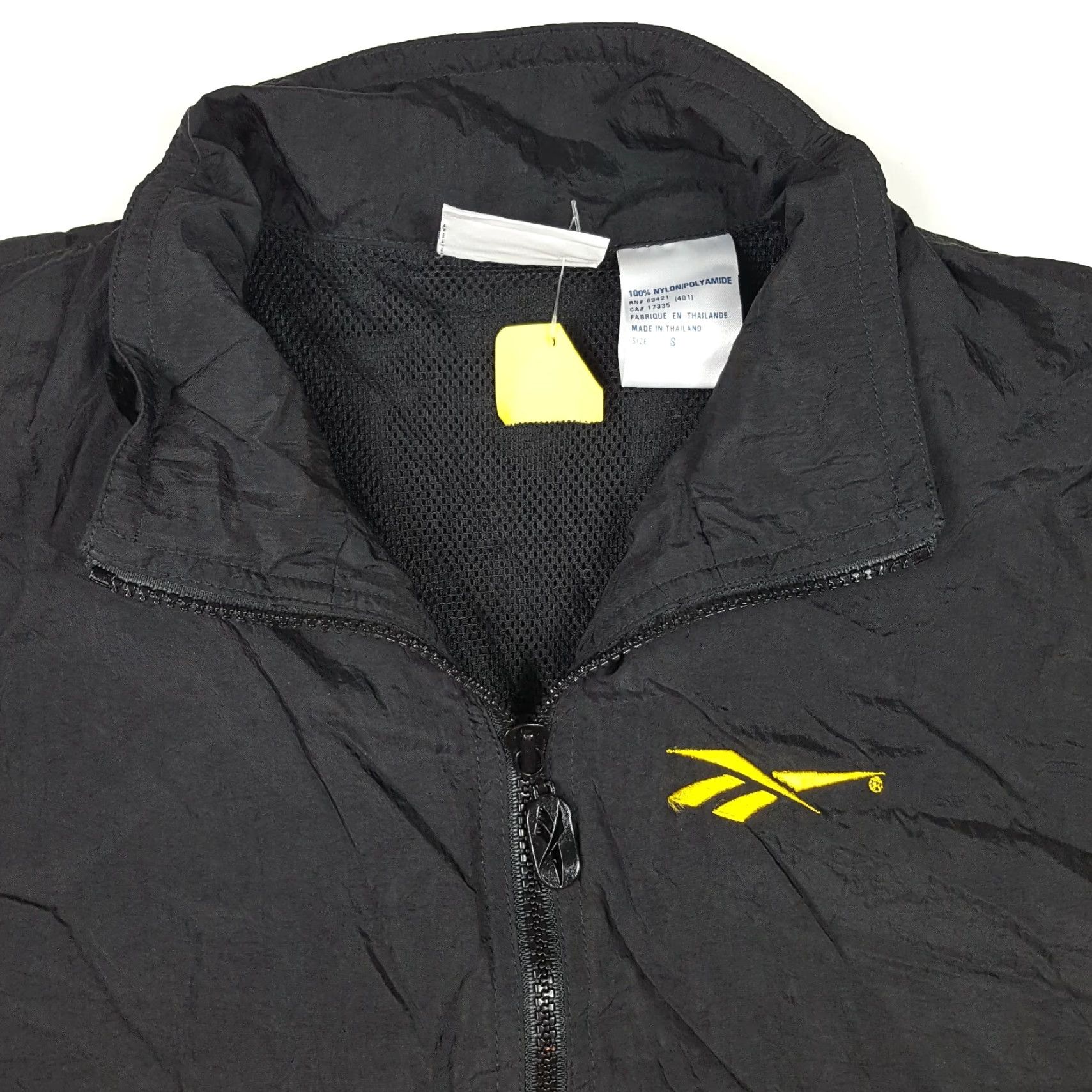 Reebok VINTAGE Reebok Windbreaker 1/2 Zip Logo Jacket Black Mens Small 90s Retro Sports Slv Short Sleeve? Size US S / EU 44-46 / 1 - 5 Thumbnail