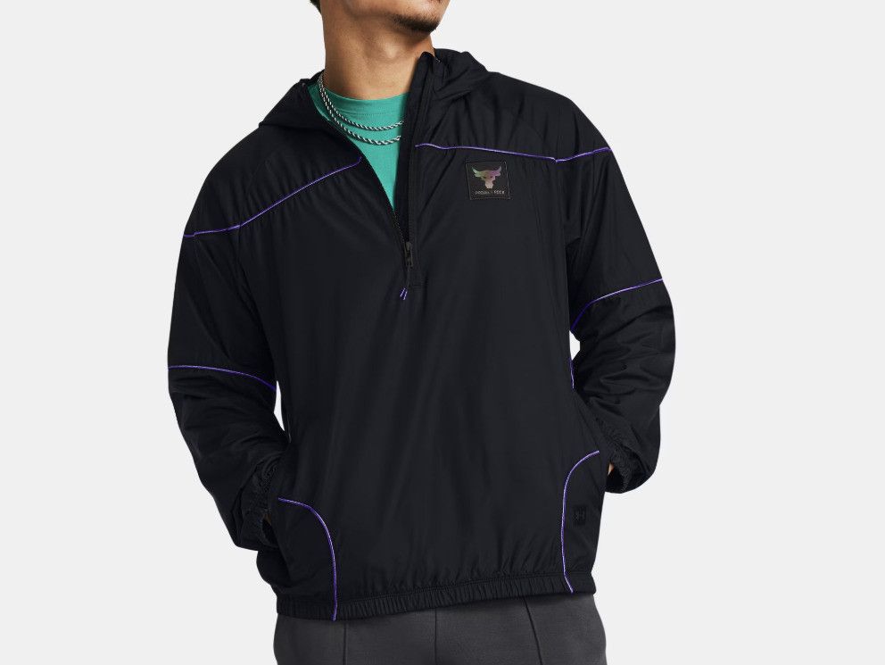Under Armour Under Armour 1380128 Project Rock Anorak Jacket Black ( S ) Size US S / EU 44-46 / 1 - 2 Thumbnail