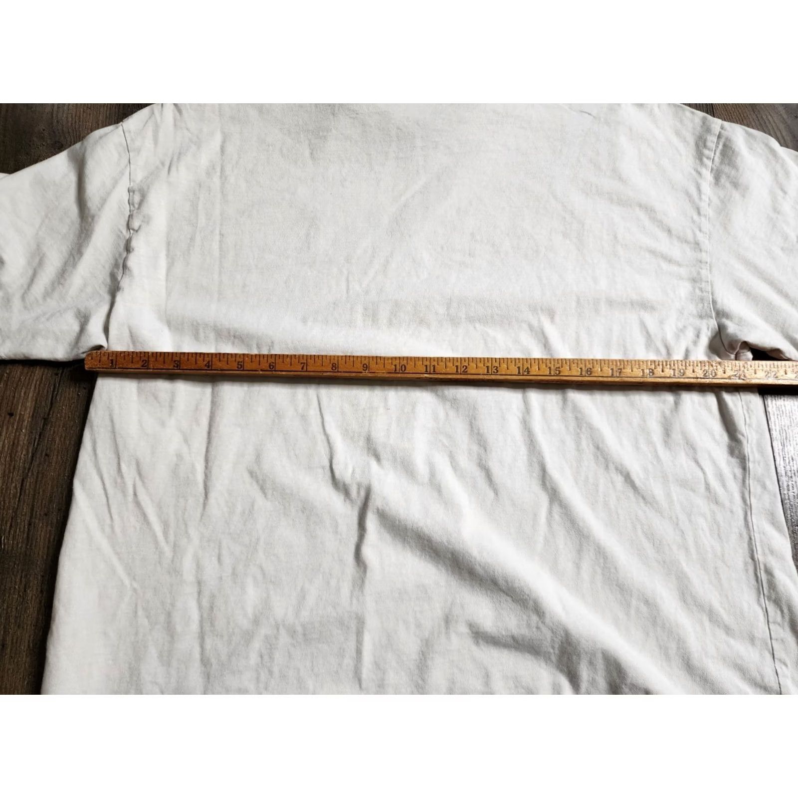 No Fear H&M x No Fear T Shirt Oversized Women Small Beige Distressed Crew Neck Short Sleeve Vintage No Size S / US 4 / IT 40 - 2 Thumbnail