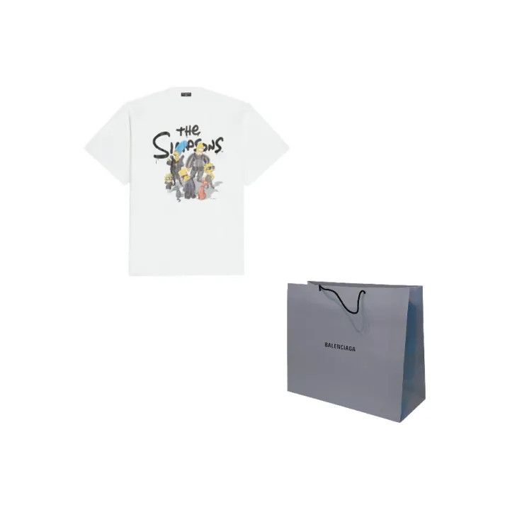 Balenciaga Balenciaga FW21 Simpsons Graphic Short Sleeve T-shirt Size US M / EU 48-50 / 2 - 1 Thumbnail