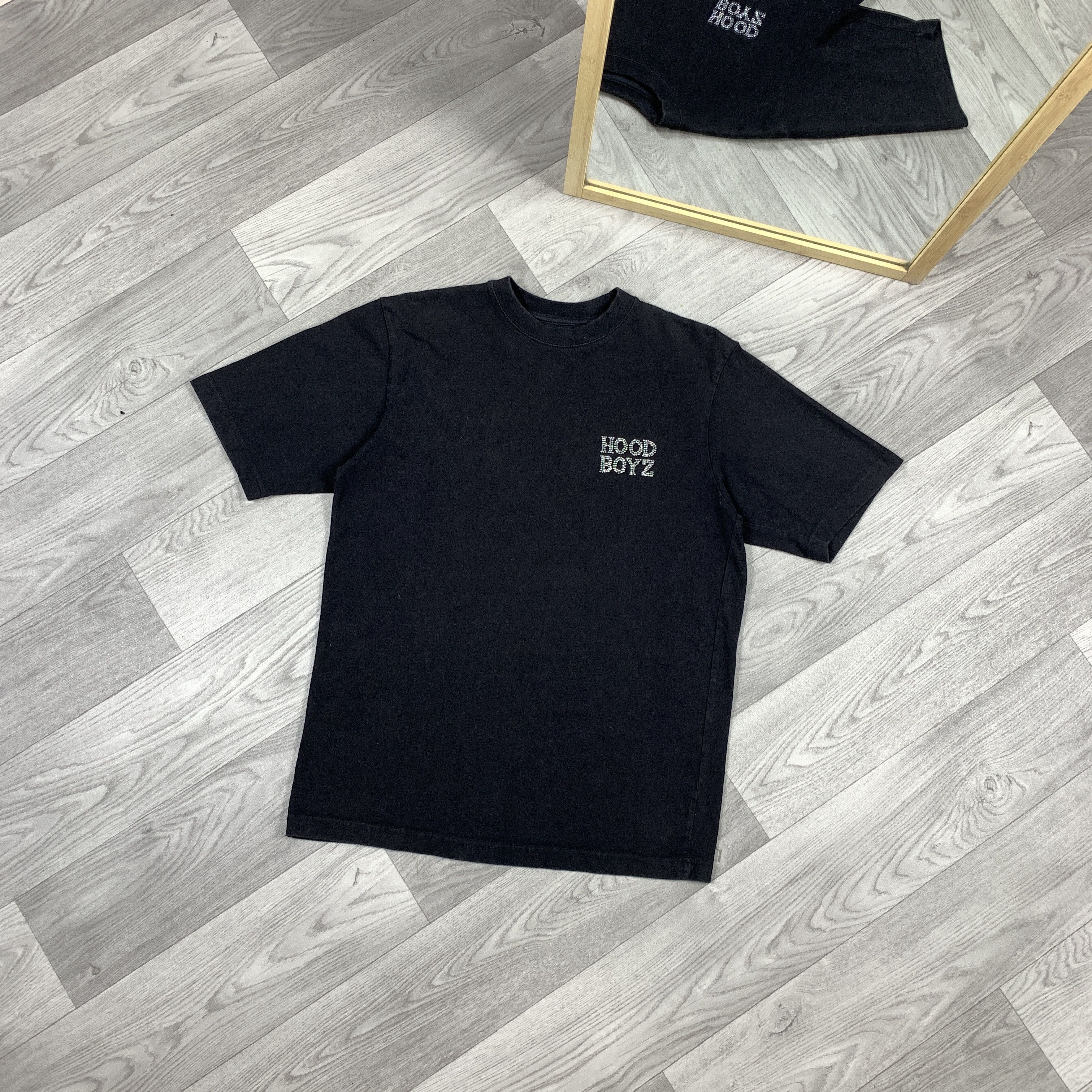 Other Hoodboyz Streetwear Black Rhinestones Tee Shirt M Size US M / EU 48-50 / 2 - 2 Thumbnail