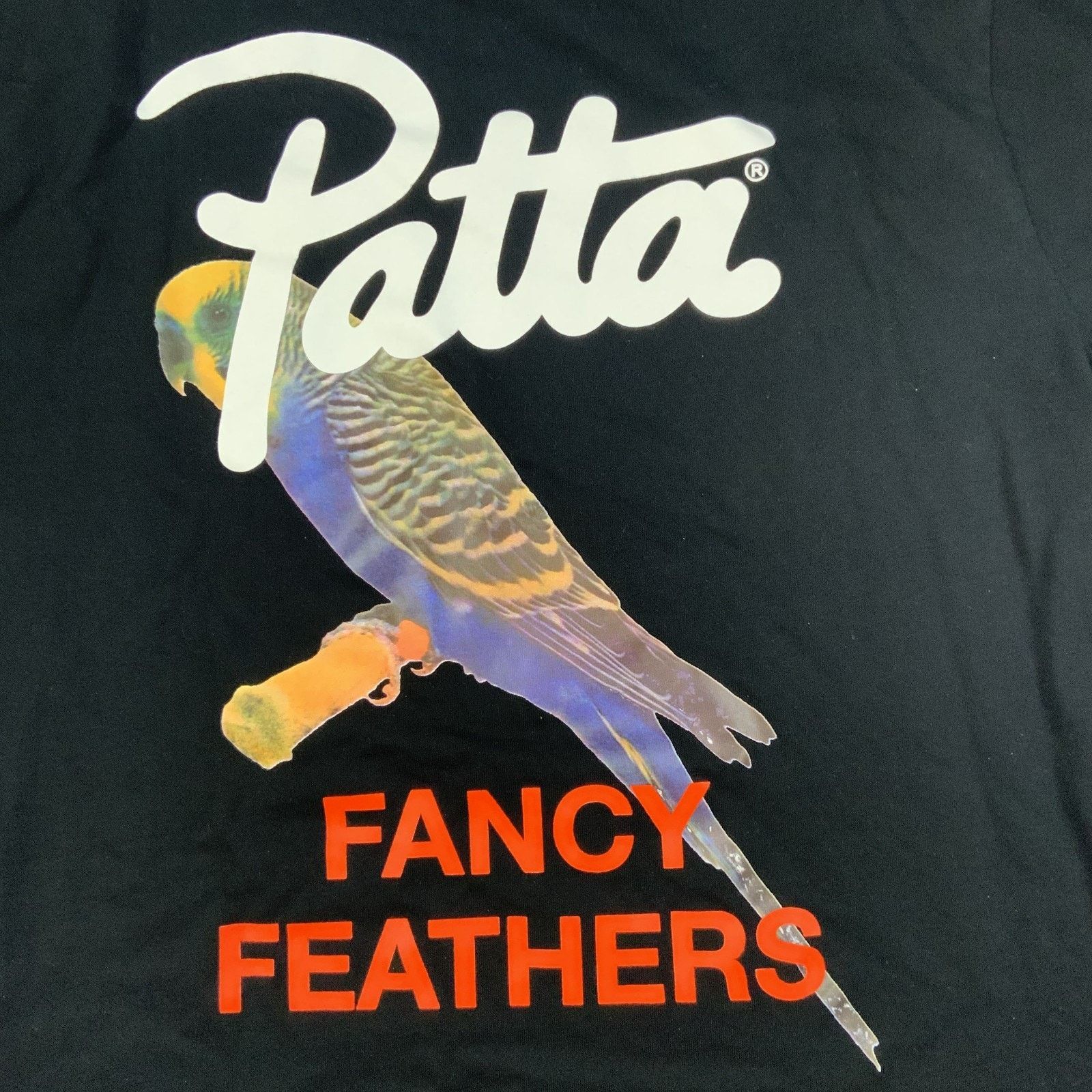 Patta Patta T-Shirt Mens Large Black Fancy Feathers Parrot Size US M / EU 48-50 / 2 - 2 Thumbnail