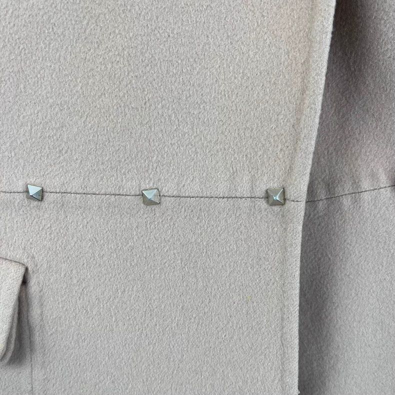 Versace Versace Pink rivets decorate the woolen coat Size M / US 6-8 / IT 42-44 - 5 Thumbnail