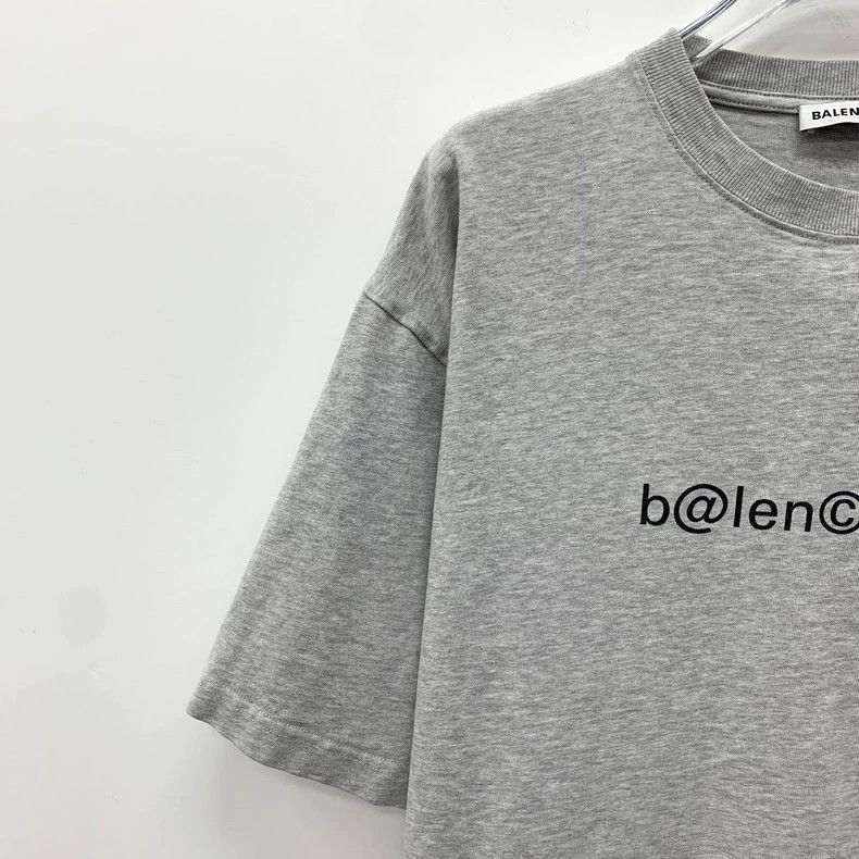 Balenciaga Balenciaga Grey monogrammed cotton crewneck short-sleeve T Size US S / EU 44-46 / 1 - 3 Thumbnail
