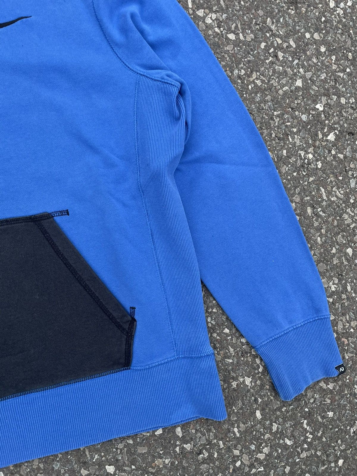 Nike × Vintage Hoodie Nike Vintage Athletic Blue Swoosh Size US XL / EU 56 / 4 - 5 Thumbnail