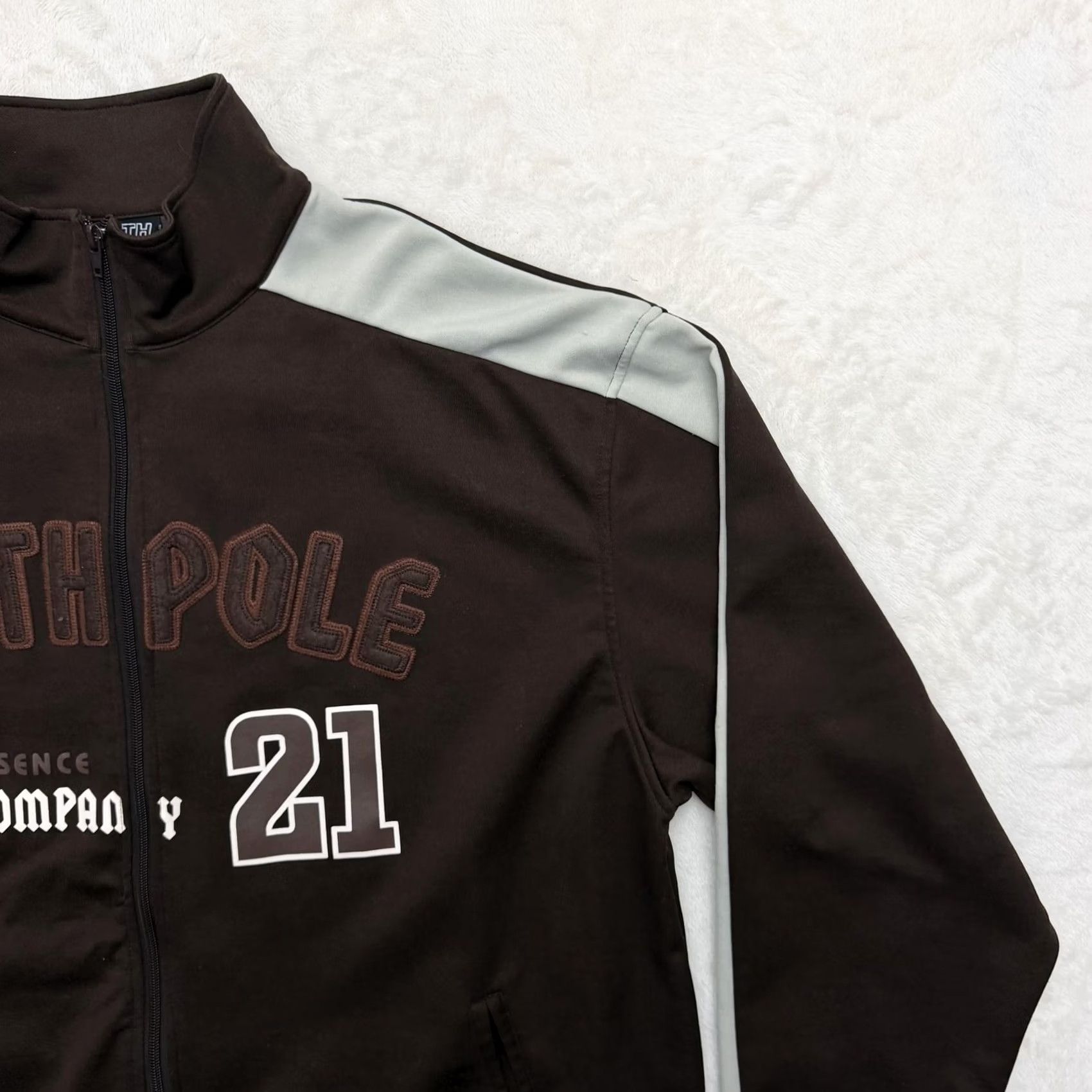 Southpole South Pole Track Jacket Men XL Brown Colorblock Full Zip Pockets Athletic Gym & Training Regular Size US XL / EU 56 / 4 - 3 Thumbnail