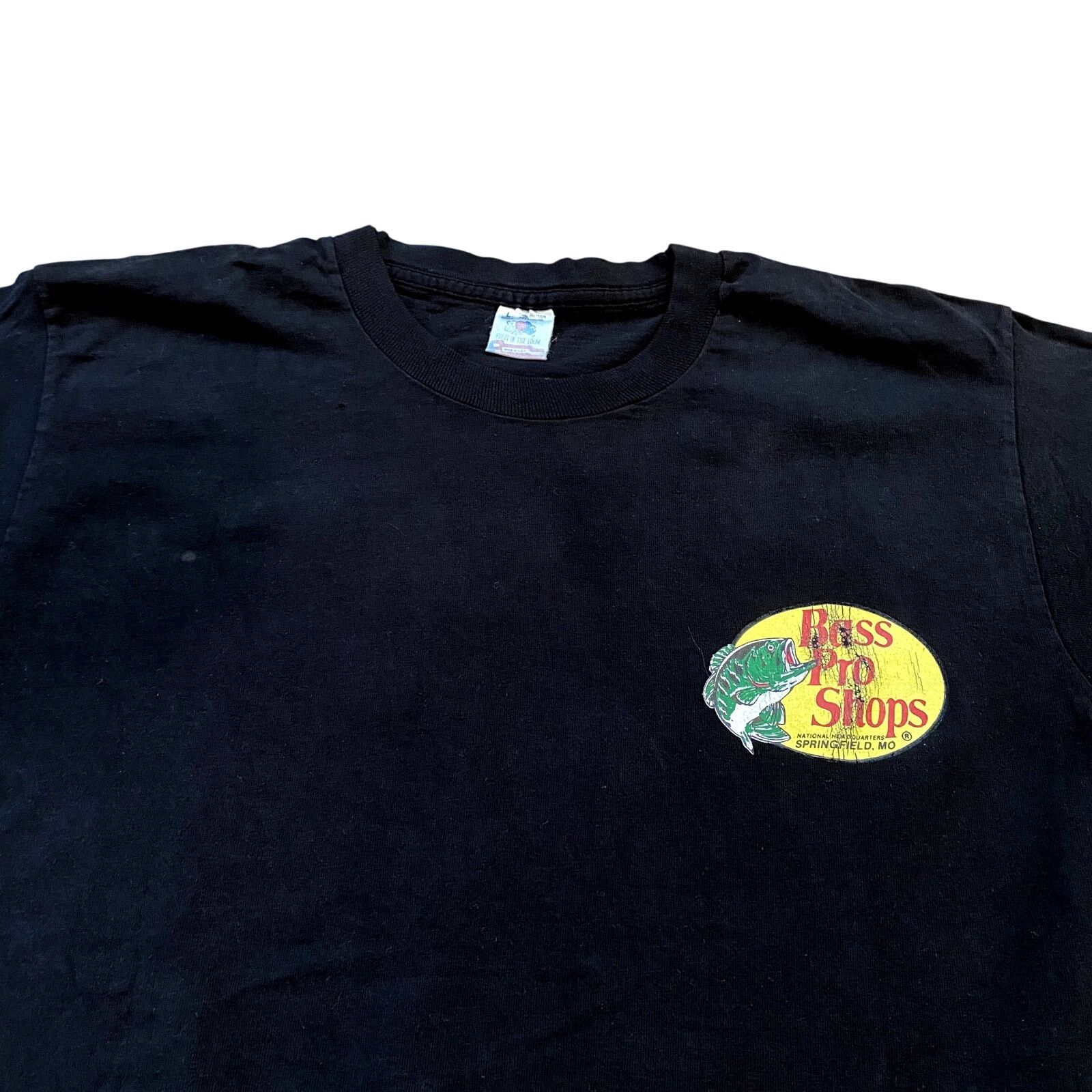Bass Pro Shops × Vintage Vintage 90s Bass Pro Shops Faded Logo T Shirt Size US L / EU 52-54 / 3 - 4 Thumbnail