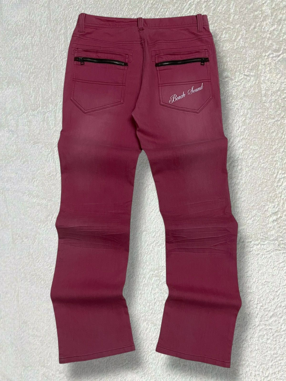 Designer × Japanese Brand × Vintage Vintage 1990s Japan Designer Beach Sound Artwork Hawai Denim Size US 30 / EU 46 - 8 Thumbnail