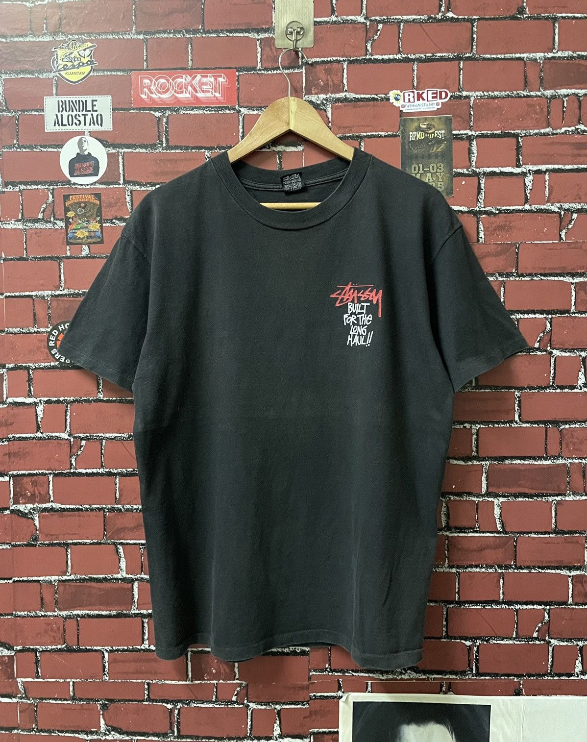 Stussy VINTAGE STUSSY BUILT THE LONG HAUL!! 80/90s Size US L / EU 52-54 / 3 - 2 Thumbnail