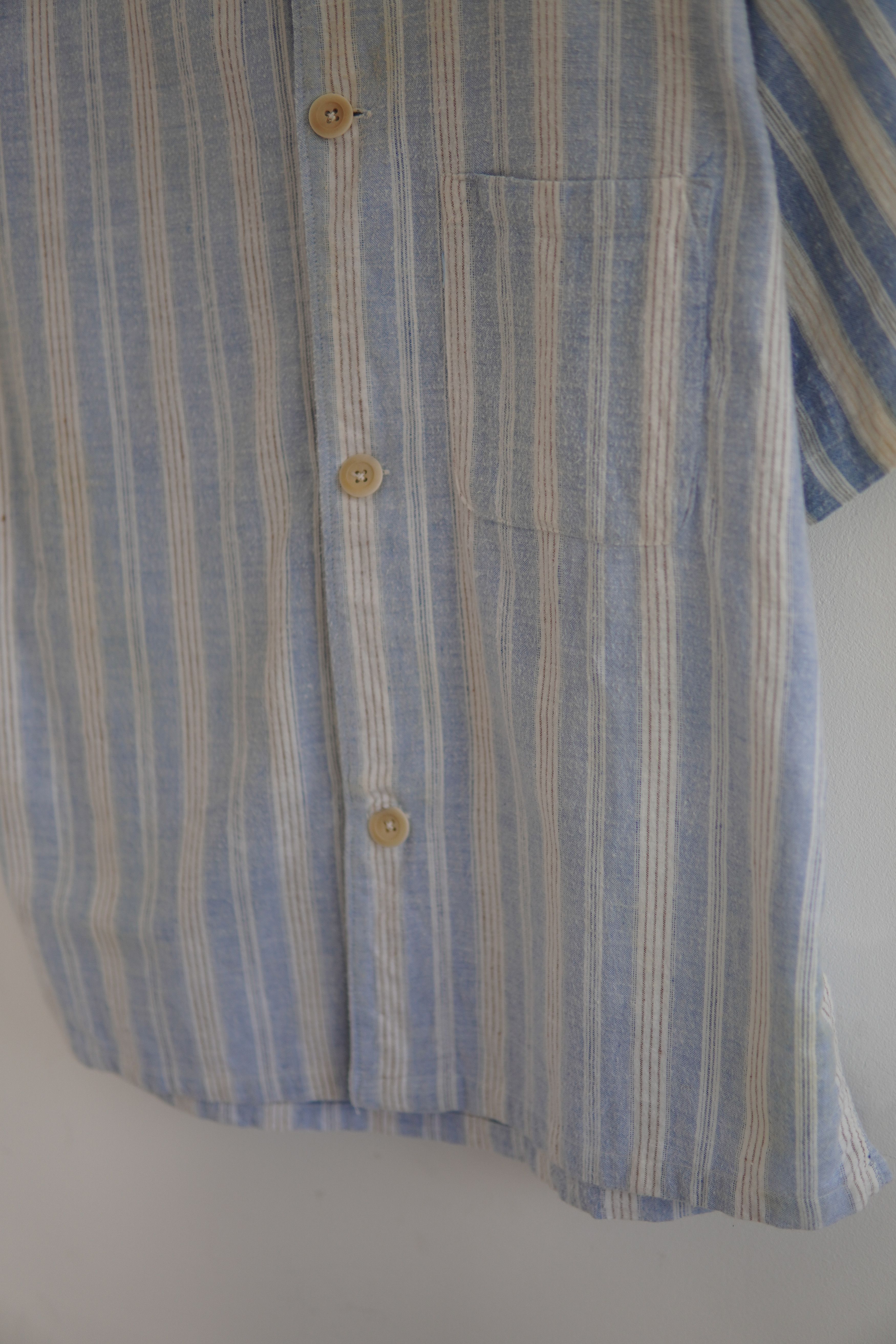 Vintage Vintage 60s Stripped Short Sleeve Shirt Size US M / EU 48-50 / 2 - 7 Thumbnail