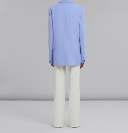 Marni o1srvl11e0624 Wool Jacket in Blue Size M / US 6-8 / IT 42-44 - 4 Thumbnail