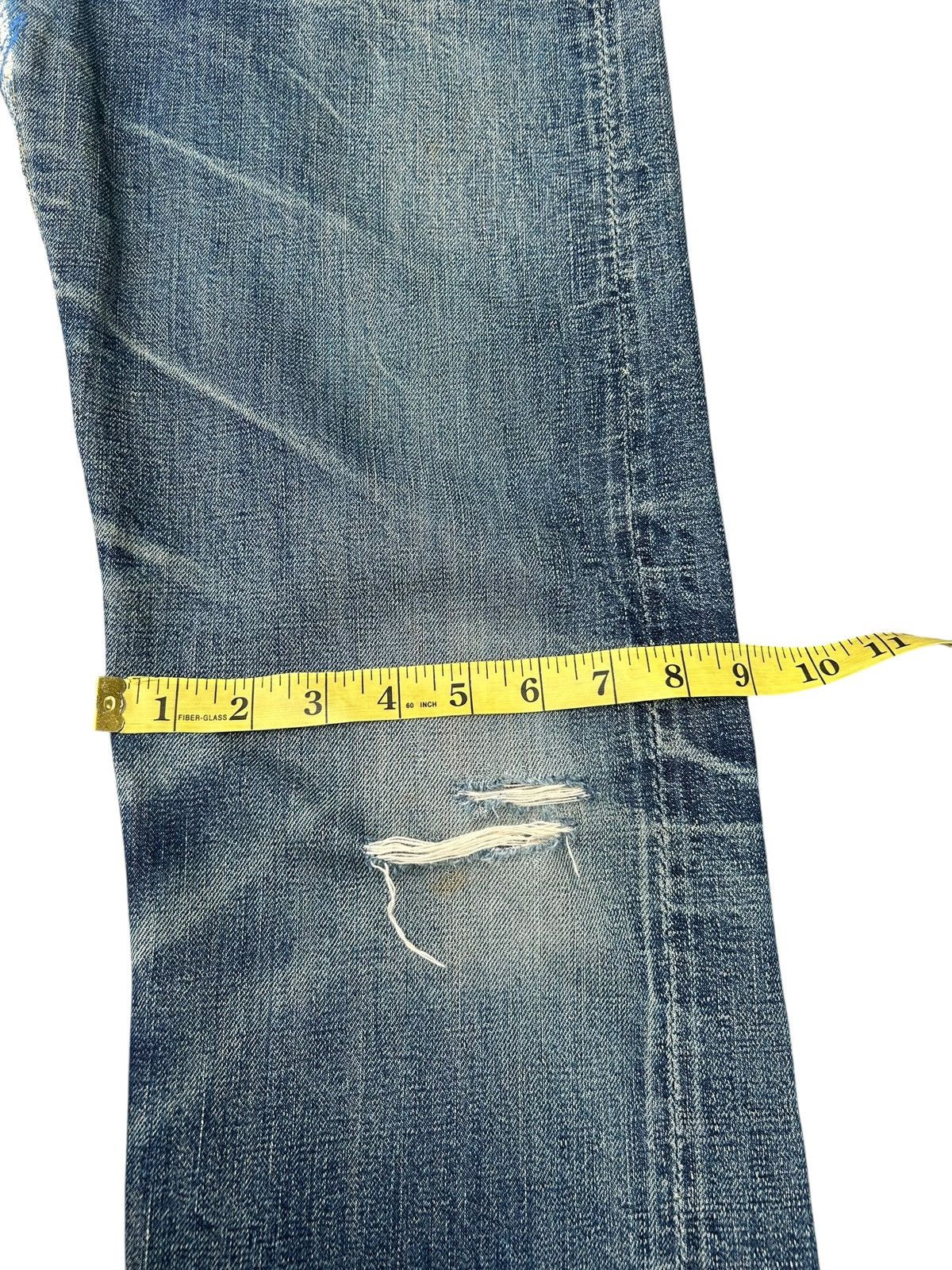 Kapital VINTAGE WAREHOUSE SELVEDGE DISTRESSED DENIM JEANS Size US 28 / EU 44 - 19 Thumbnail