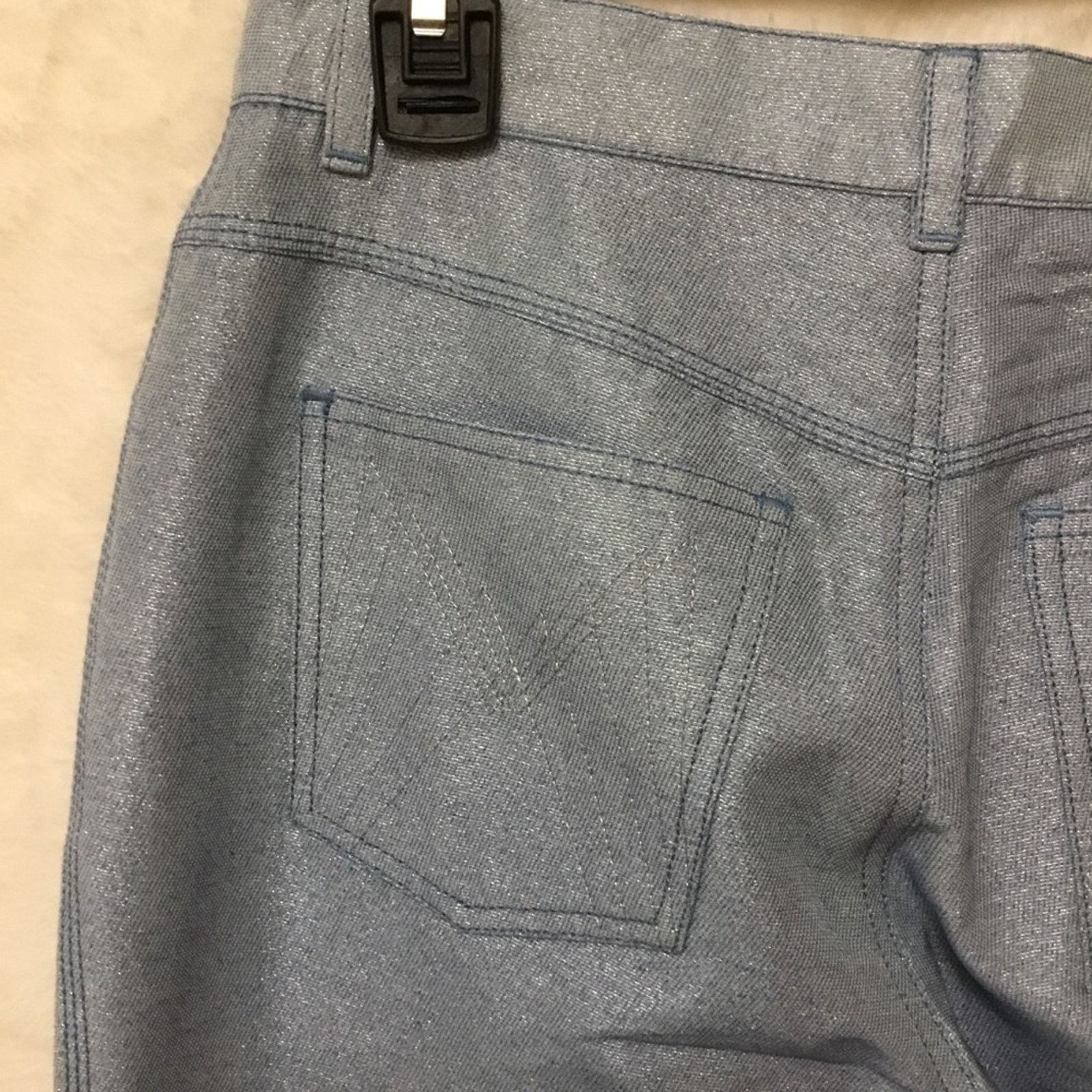 Marc Jacobs Marc Jacobs Blue Sequined Slim-Fit Jeans Size 27" / US 4 / IT 40 - 9 Thumbnail