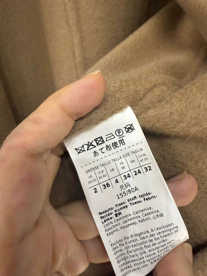 Max Mara Max Mara Large lapel full cashmere water ripple coat Size S / US 4 / IT 40 - 4 Thumbnail