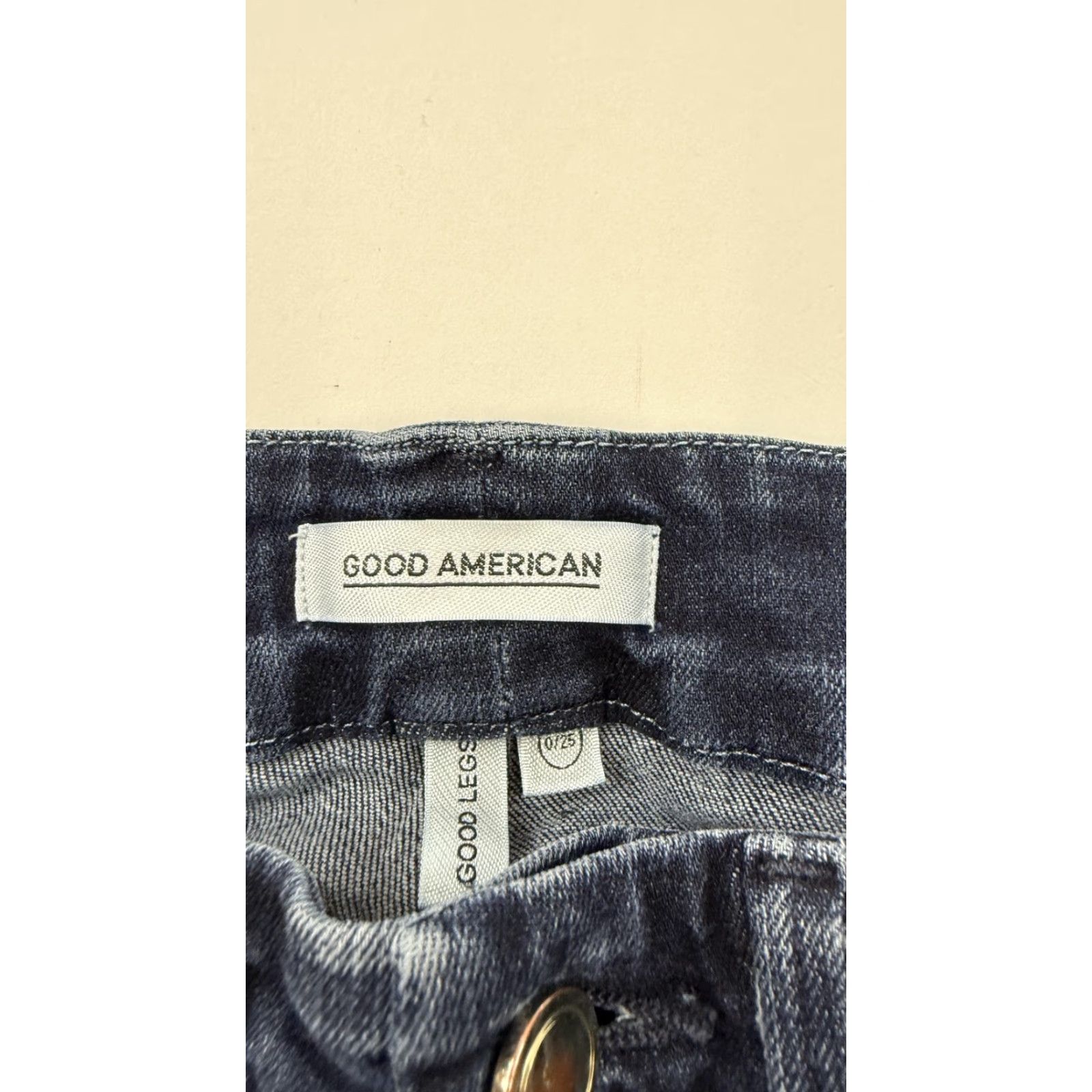 Good American Good American Jeans Womens Good Legs 0/25 Blue Skinny Stretch Denim GLB99T Size 25" / US 0 / IT 36 - 2 Thumbnail