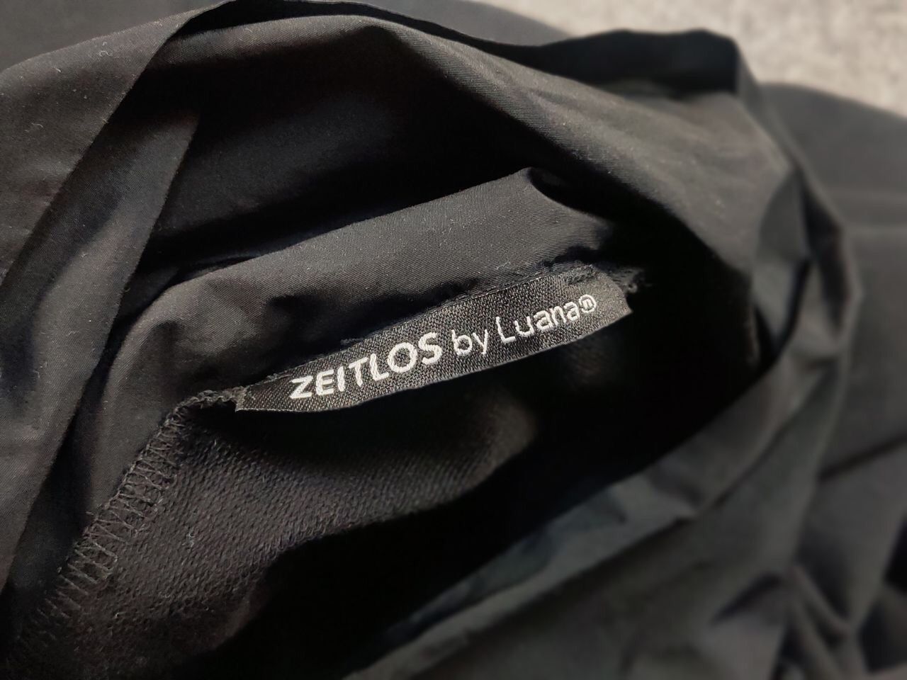 Japanese Brand ZEITLOS by Luana Design Black Oversized Zip Light Jacket Size M / US 6-8 / IT 42-44 - 15 Thumbnail