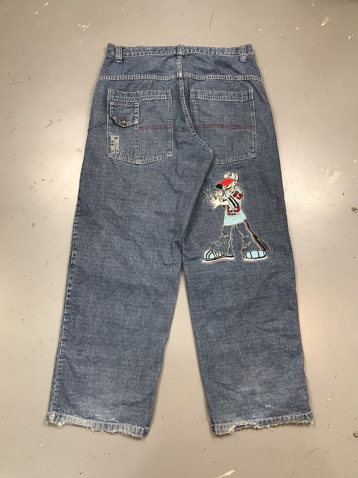 JNCO × Vintage Vintage paco crazy boy embroidered loose fit denim Size US 36 / EU 52 - 1 Thumbnail
