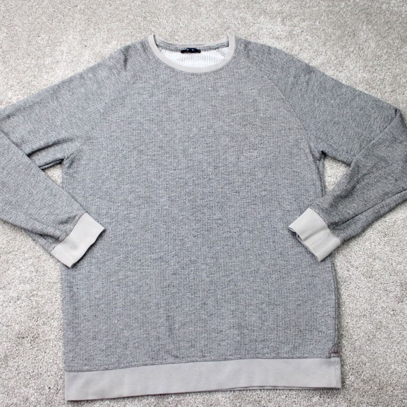 Henson Benson Mens XL Gray Knit Sweatshirt Pullover All Seasons 70% Cotton 22% Polyester 8% Viscose Crew Neck Sweatshirt Size US XL / EU 56 / 4 - 2 Thumbnail