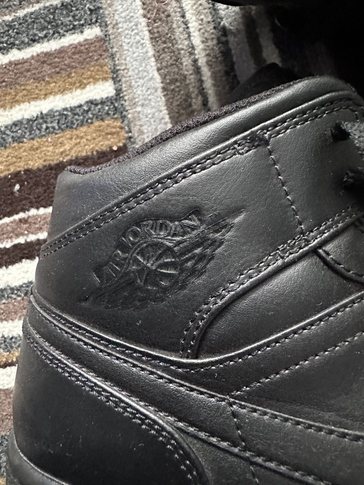 Jordan Brand Jordan 1 Mid All Black Size US 10 / EU 43 - 4 Thumbnail
