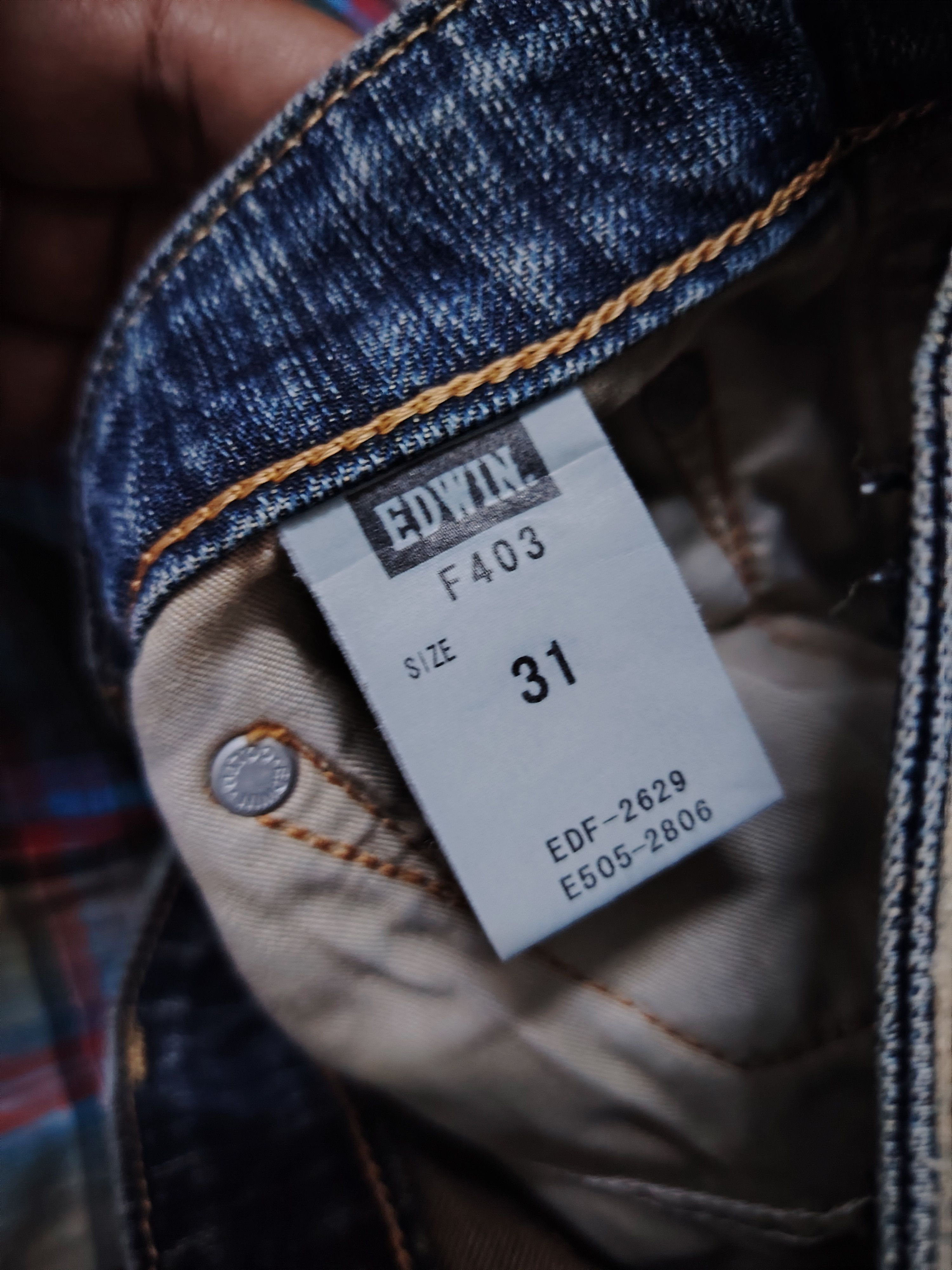 Edwin 💥Best Offer💥Vintage Edwin International Basic Denim Jeans Size US 34 / EU 50 - 20 Thumbnail