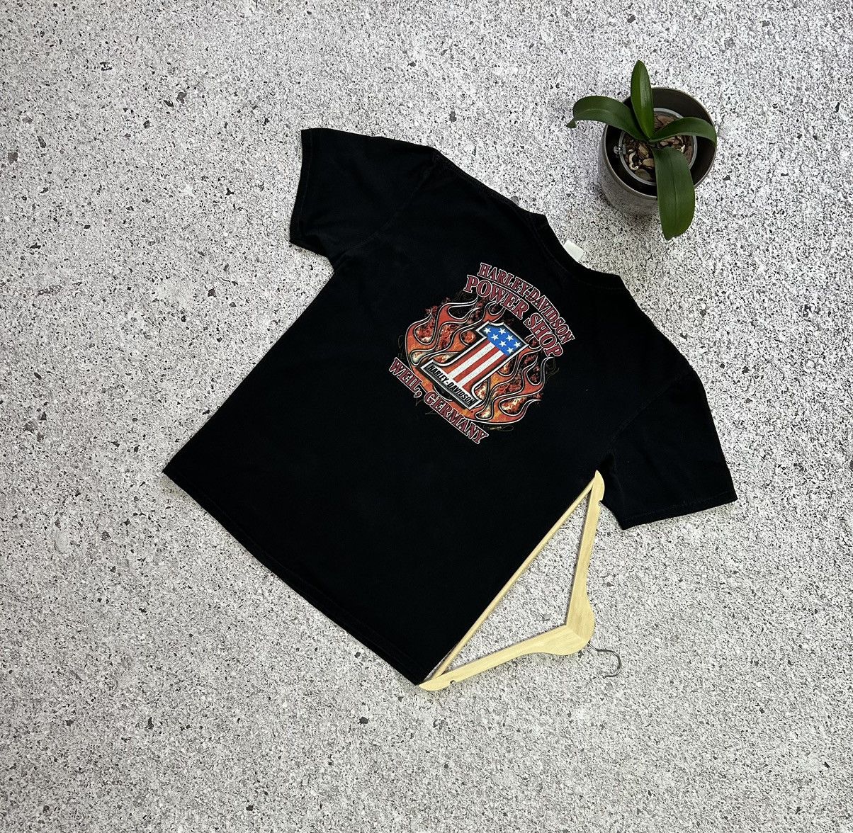 Band Tees × Harley Davidson × Vintage Vintage 2011 Harley Davidson Power Shop Weil Germany T-Shirt Size US XL / EU 56 / 4 - 2 Thumbnail