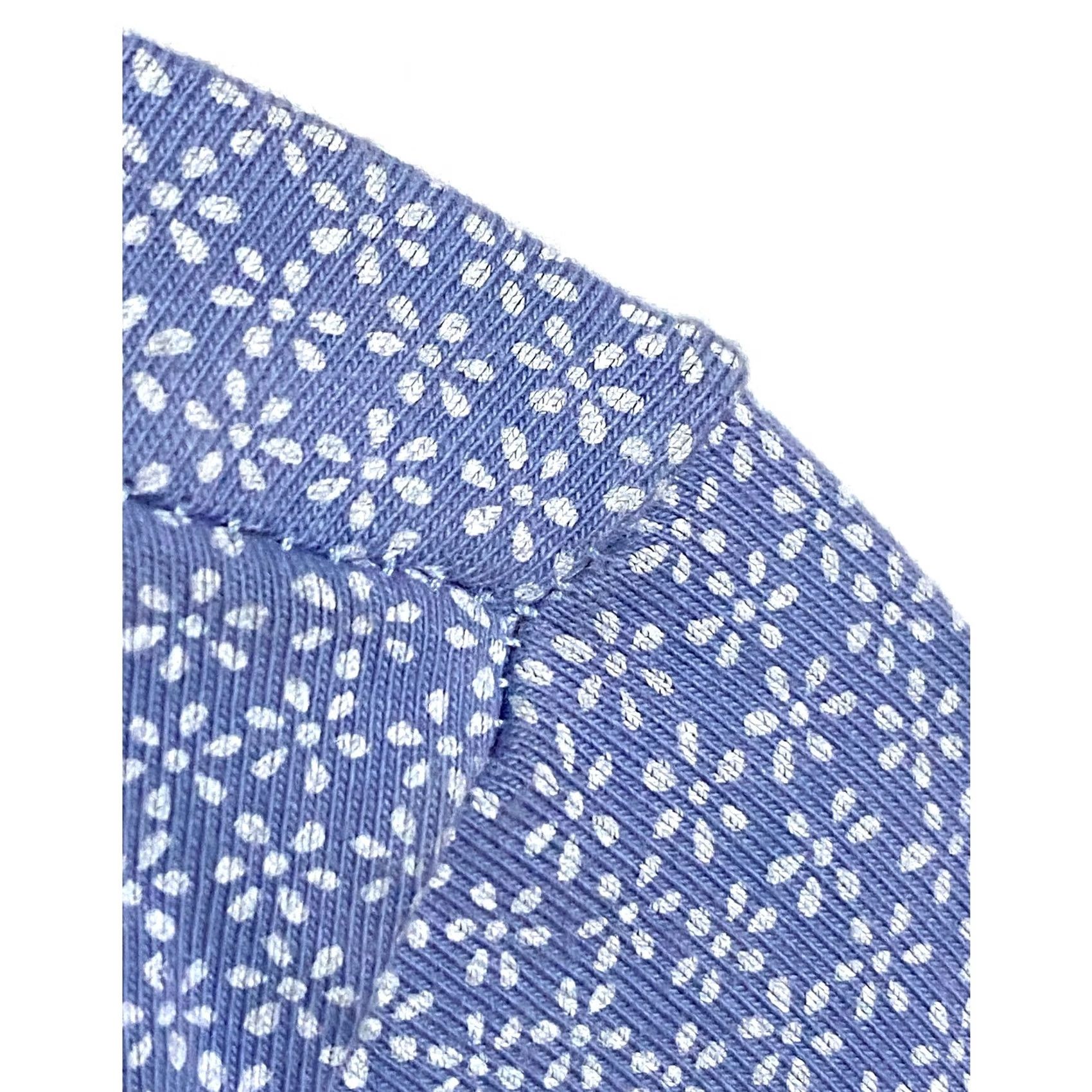 Brandy Melville Brandy Melville Floral Long Sleeve Crop Top Tie Front Cottage Milkmaid Prairie Blouse Womens M Blue Floral Spring Summer Casual Bohemian Size M / US 6-8 / IT 42-44 - 3 Thumbnail