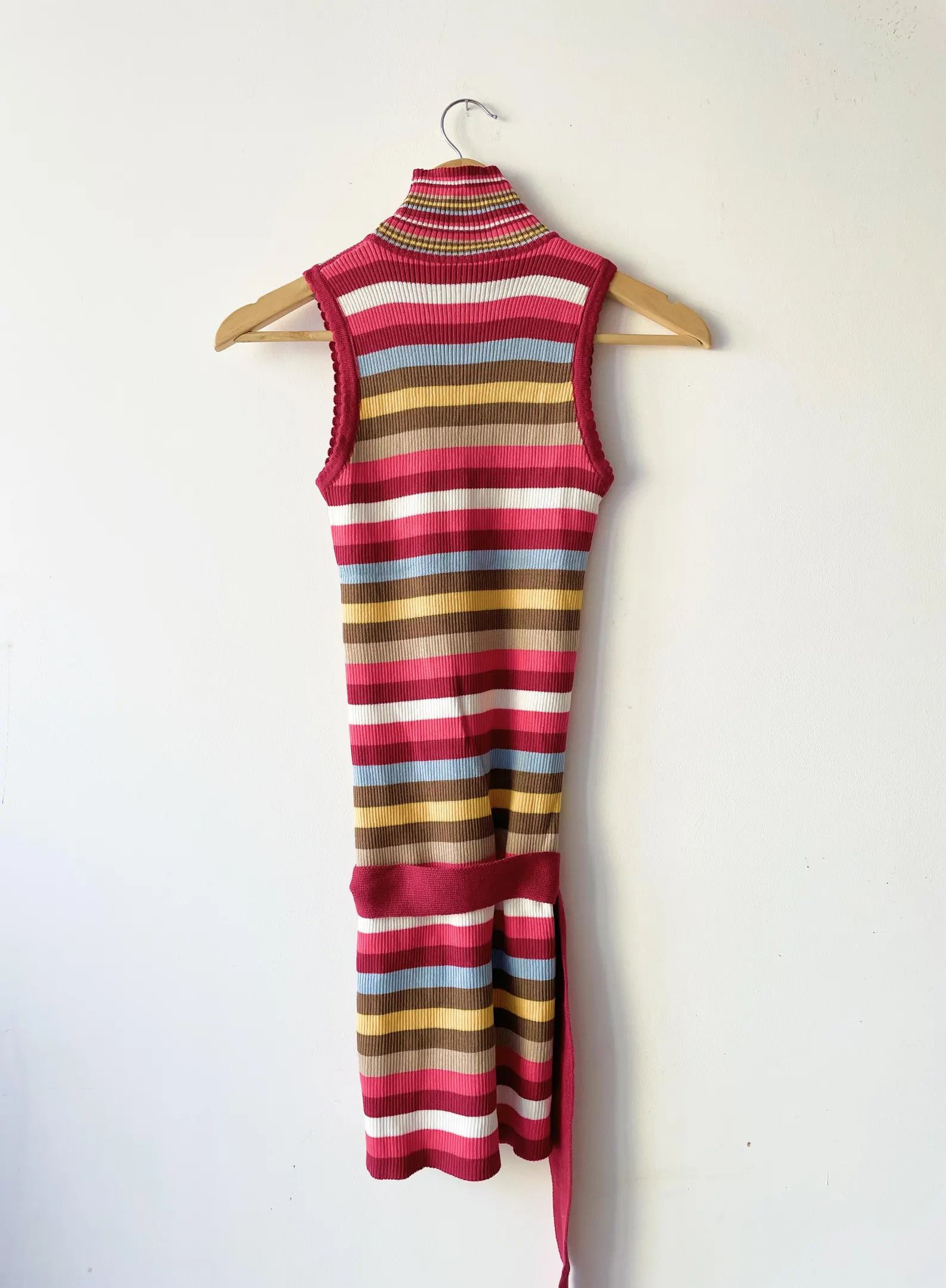 Morgan De Toi Y2K Morgan de Toi Striped Bodycon Mini Dress NWT Size M / US 6-8 / IT 42-44 - 6 Thumbnail