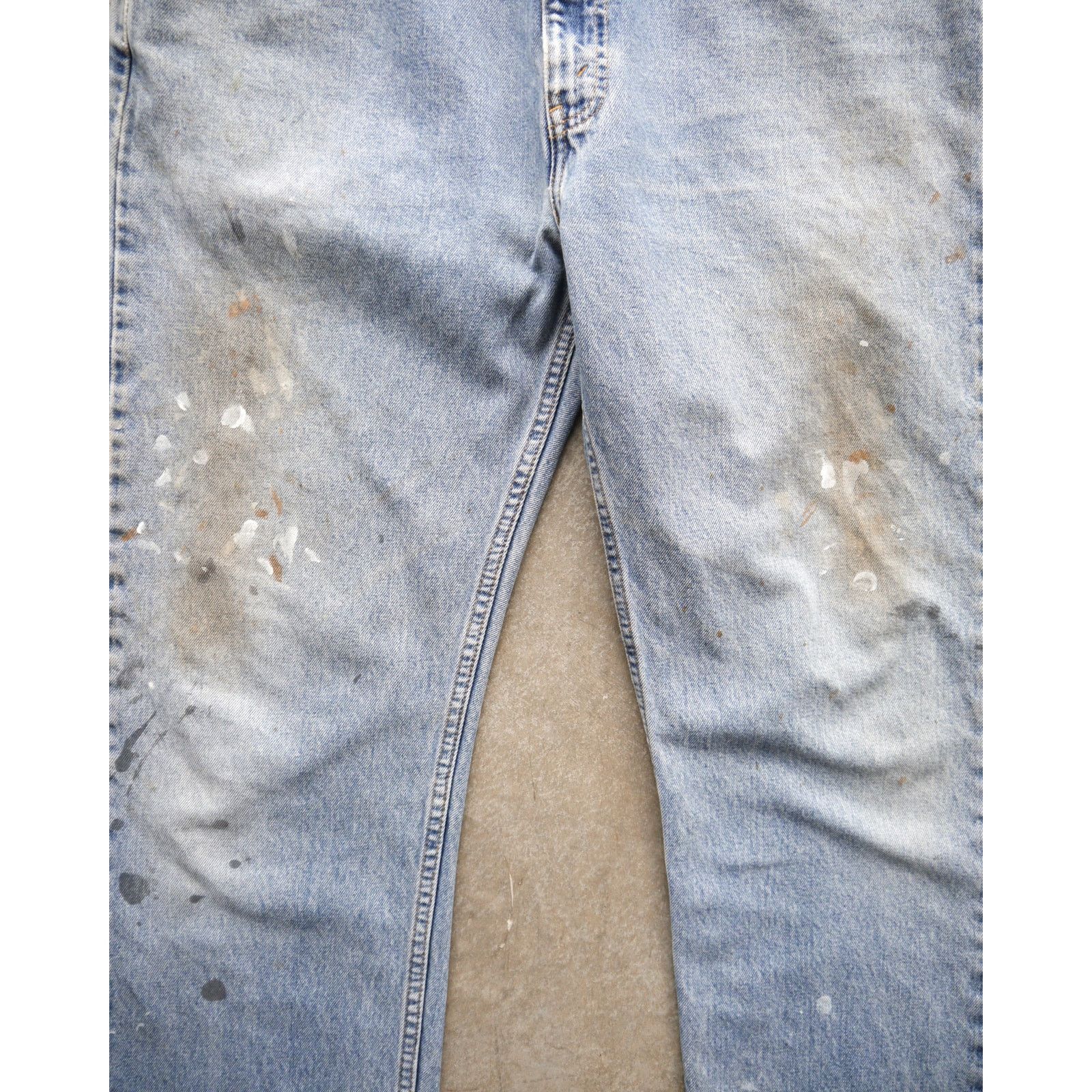 Levi's × Vintage Vintage 90s Levi’s 505 Light Wash Painter Jeans Size US 36 / EU 52 - 3 Thumbnail