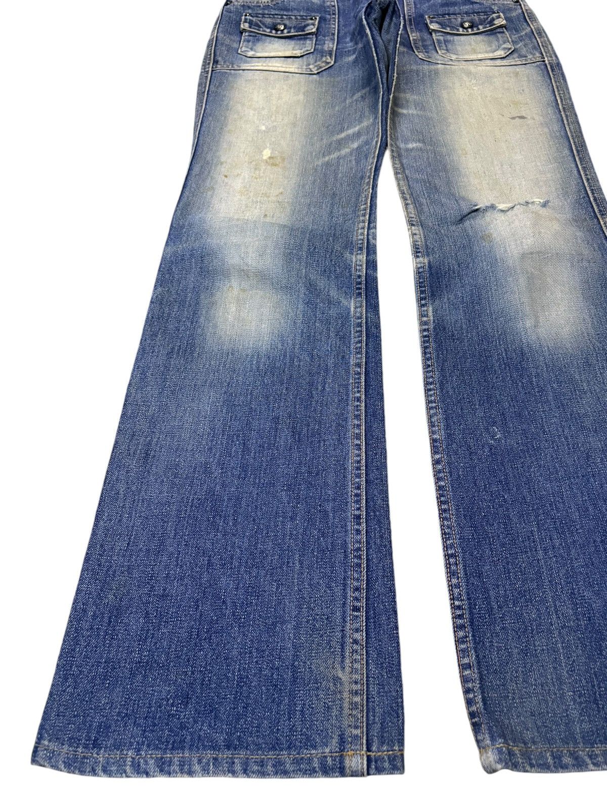 Lee Vintage Japanese Lee Riders Mud Wash Bush Flare Jeans Size US 29 - 6 Thumbnail
