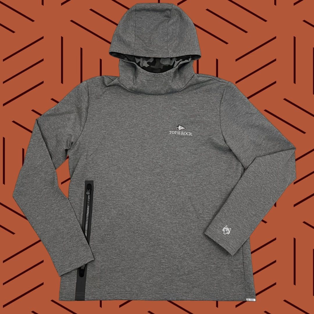 Vintage Greyson Cokato Hoodie Mens L Gray Top of the Rock Performance Pullover Jacket Size US M / EU 48-50 / 2 - 1 Thumbnail