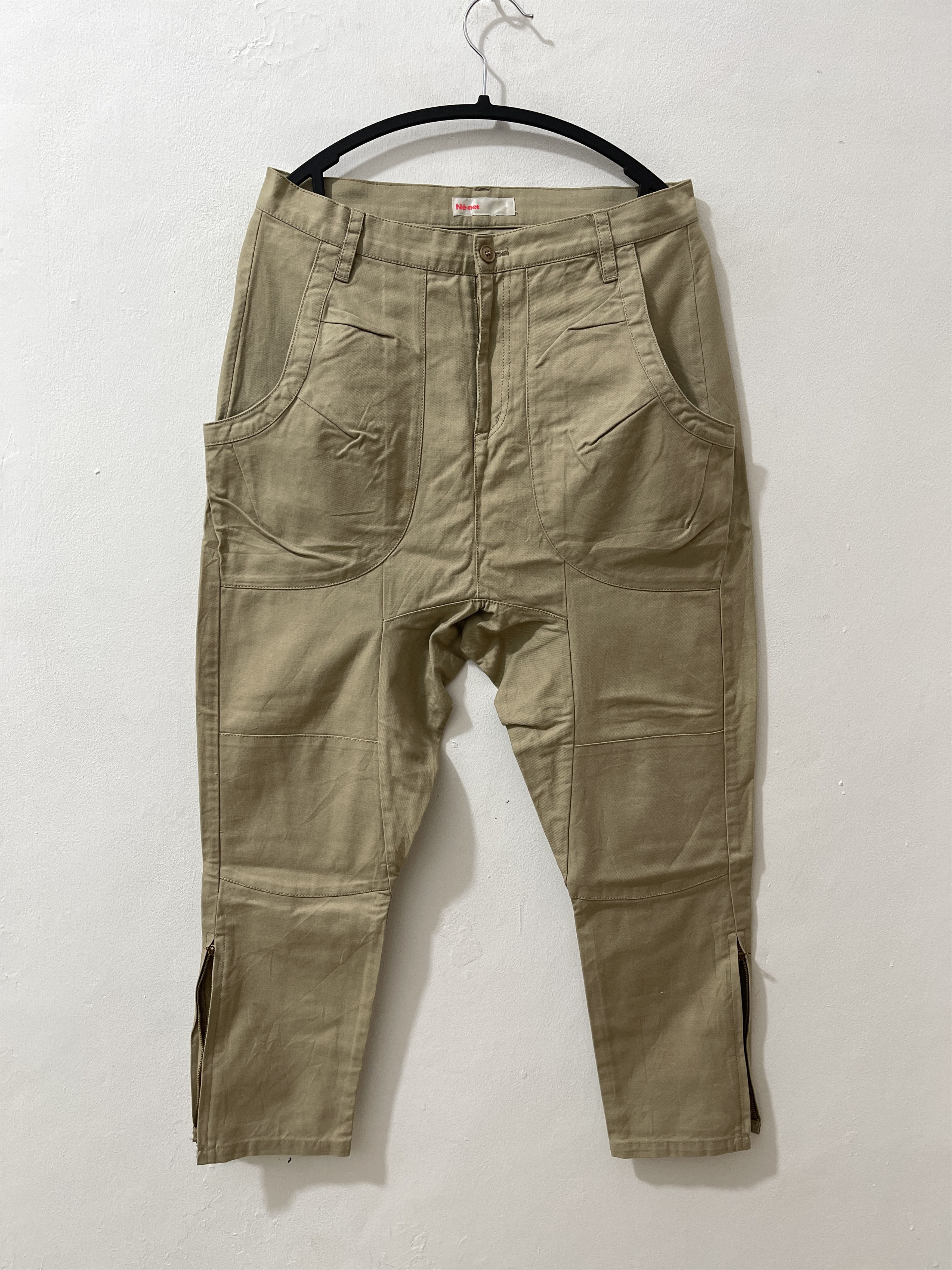 Ne-Net Ne-Net Issey Miyake Japan Archive Double Knee Pants Size US 32 / EU 48 - 1 Thumbnail