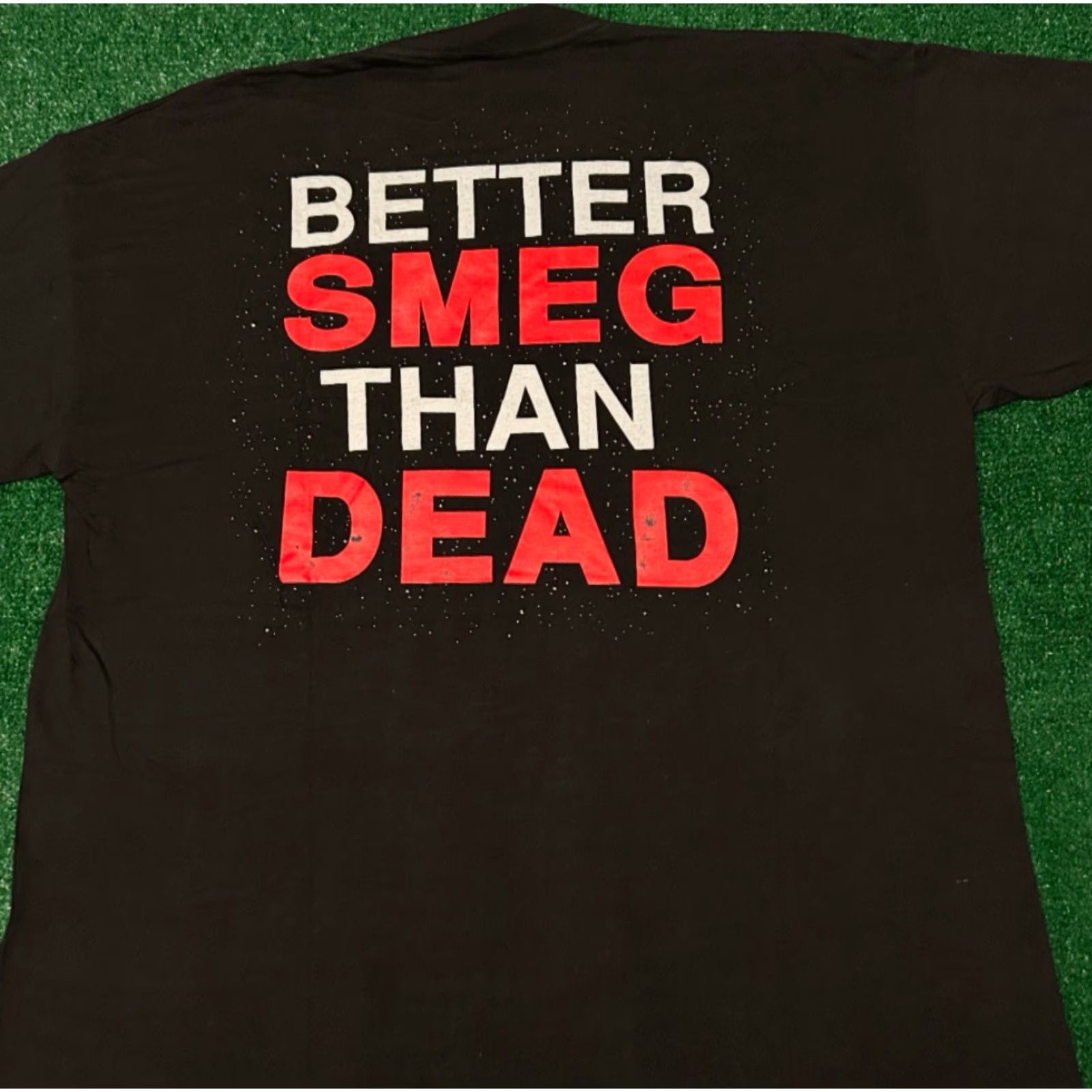 Vintage VINTAGE 90s Red Dwarf TV Movie Promo Smeg Head VTG Shirt Mens XL Size XL Black 90s Movie Sci-fi Mens Size US XL / EU 56 / 4 - 2 Thumbnail