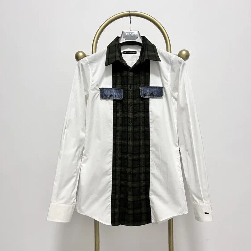 Dsquared2 DSQUARED2 Men's Long Sleeve Cotton Shirt 0089 Size US M / EU 48-50 / 2 - 1 Thumbnail
