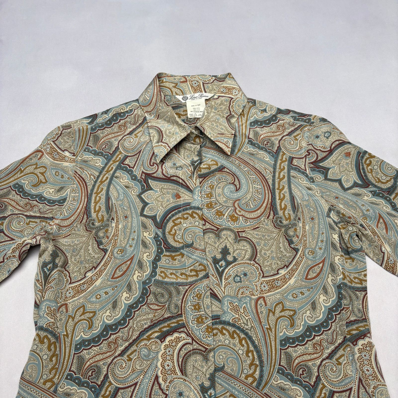Loro Piana Loro Piana Silk Paisley Button Up Blouse Women's 42 US 6 Size M / US 6-8 / IT 42-44 - 2 Thumbnail