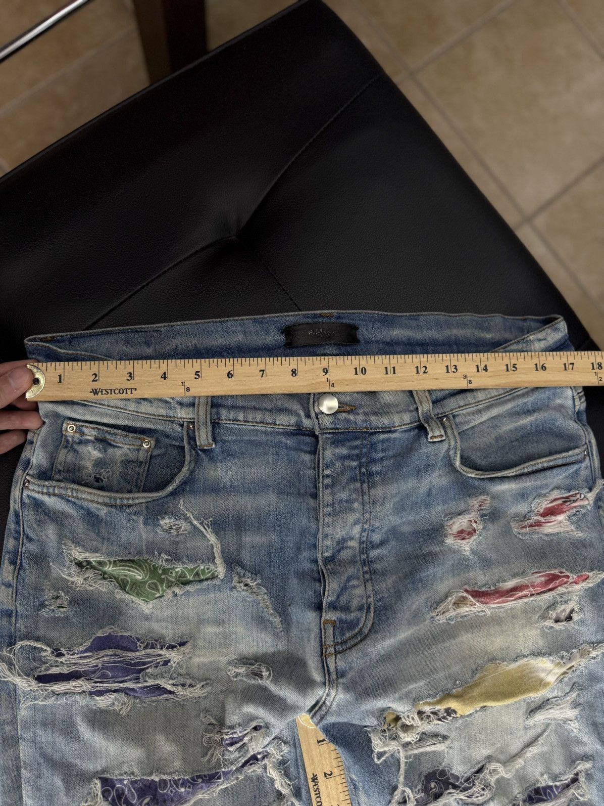 Amiri Amiri Jeans Blue Multicolored Size 36 Pre Owned🧼 Size US 36 / EU 52 - 11 Thumbnail
