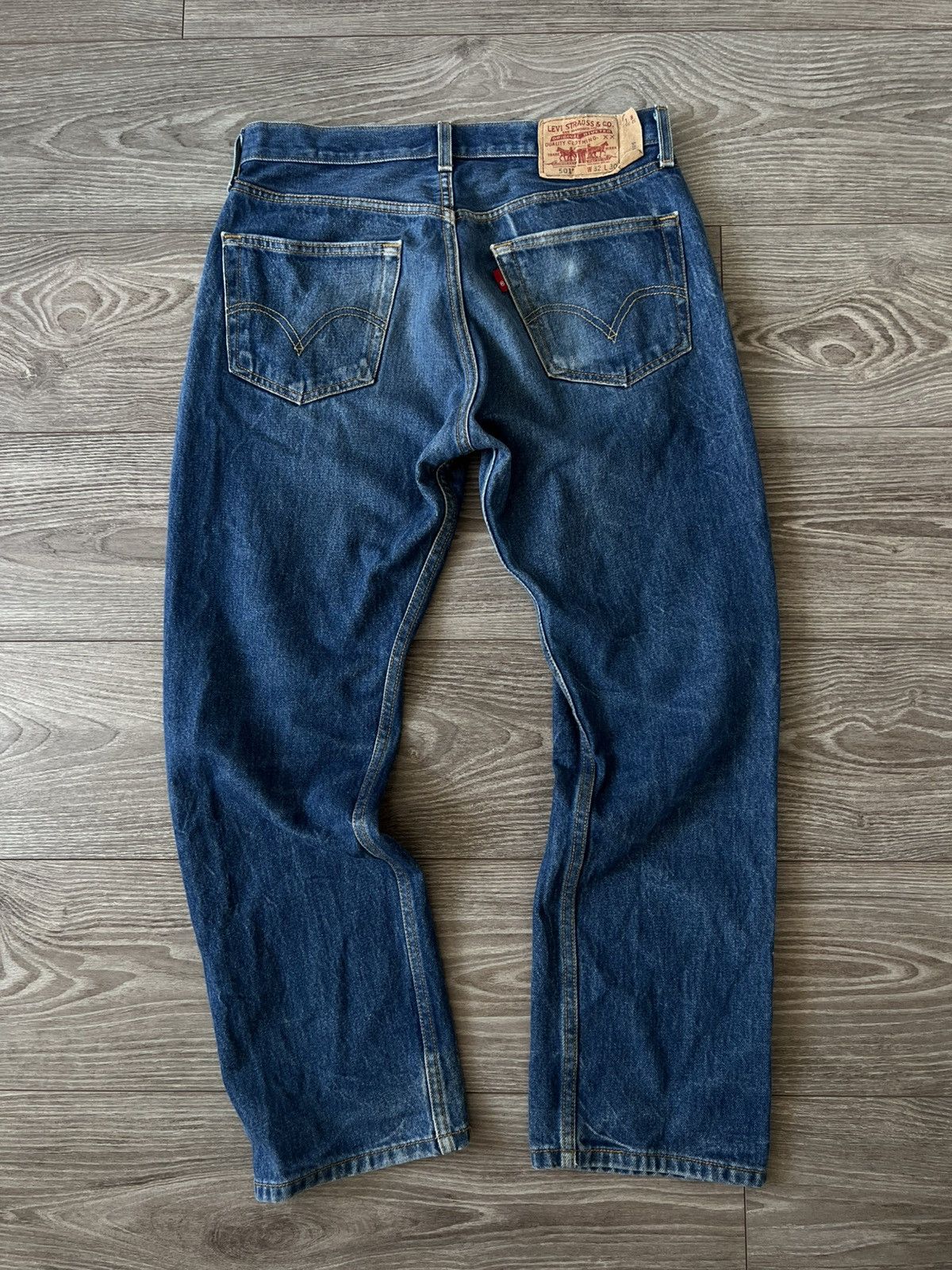 Levi's Vintage Clothing Rare Vintage Levis 501 Blue Denim Salvage Mexico Jeans Size US 32 / EU 48 - 4 Thumbnail